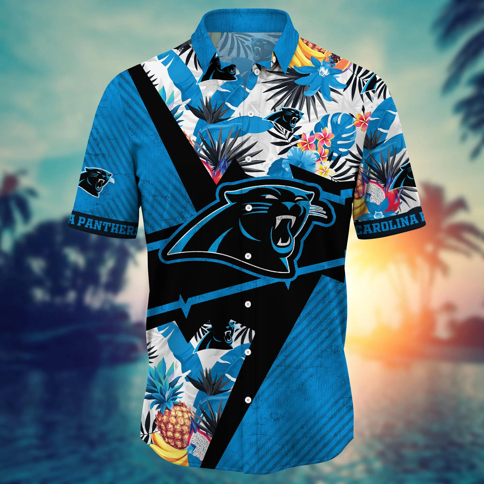 Carolina Panthers NFL Hawaiian Shirt Sprinklers Aloha Shirt