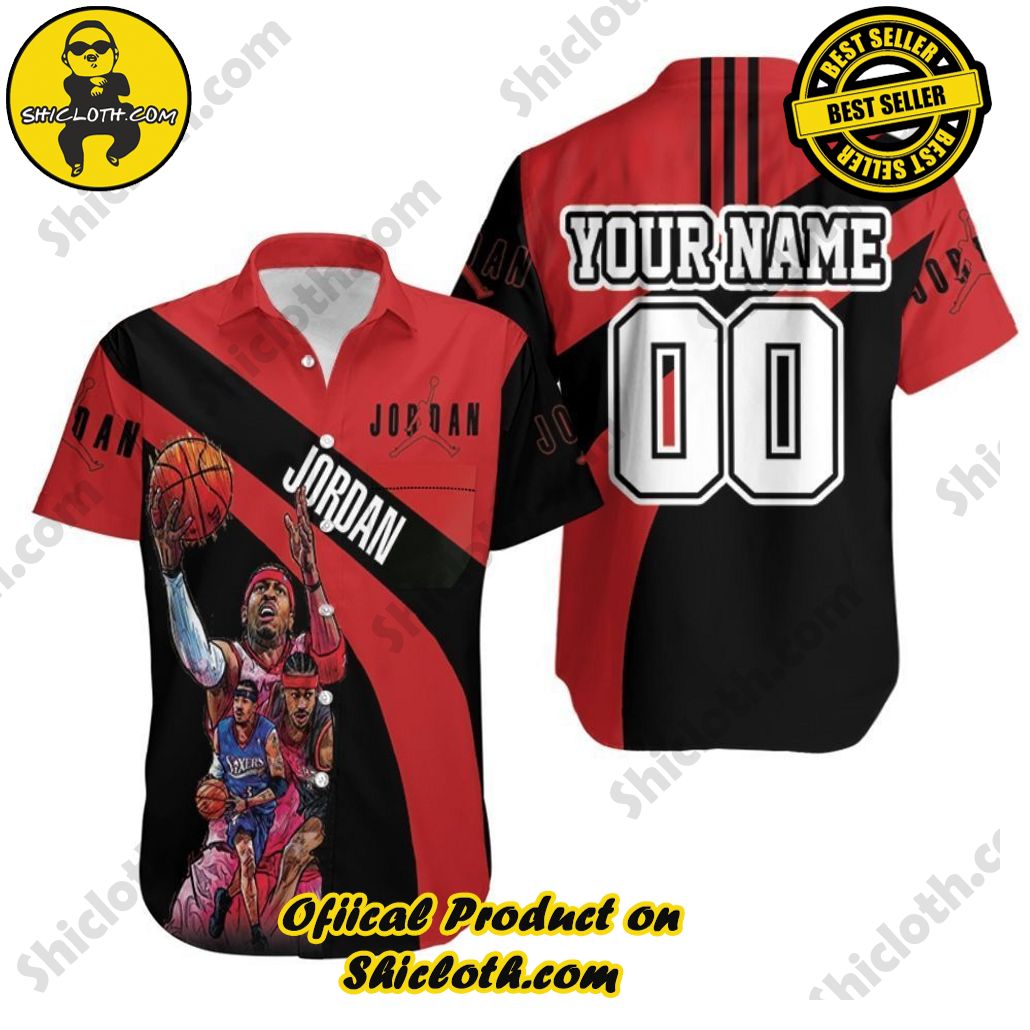 NBA Chicago Bulls Custom Name Number Jordan 23 New Design Hawaiian Shirt