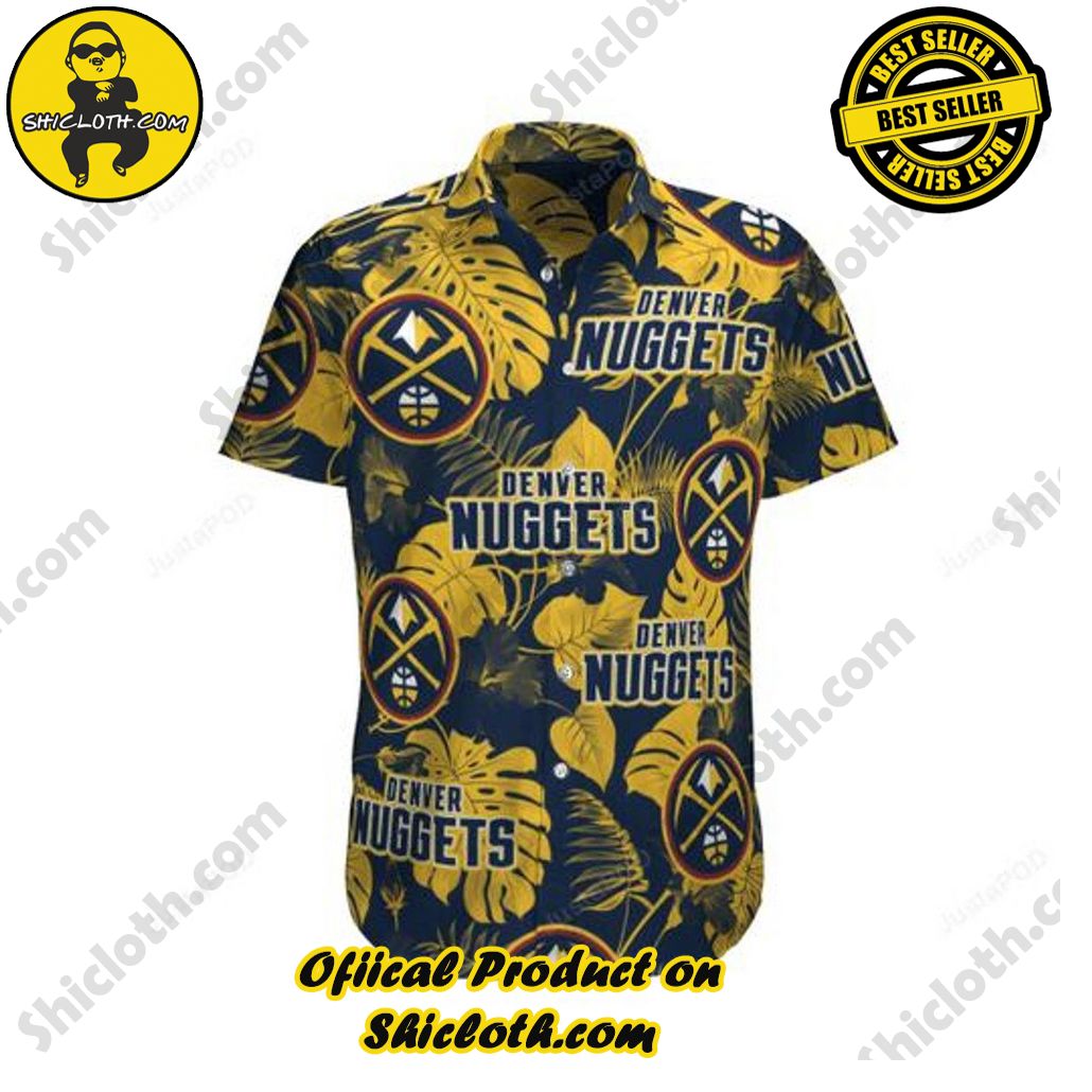 NBA Denver Nuggets Tropical Flowers Hawaiian Shirt