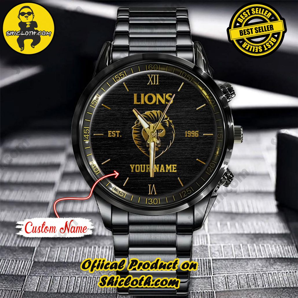 AFL Brisbane Lions Custom Name Stainless Steel Watch New Style