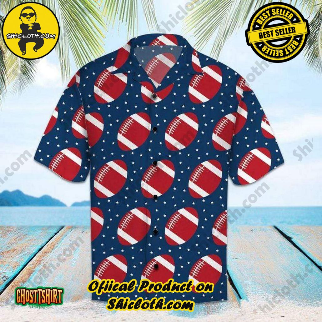 American Football Ball Halloween Aloha Hawaiian Shirt