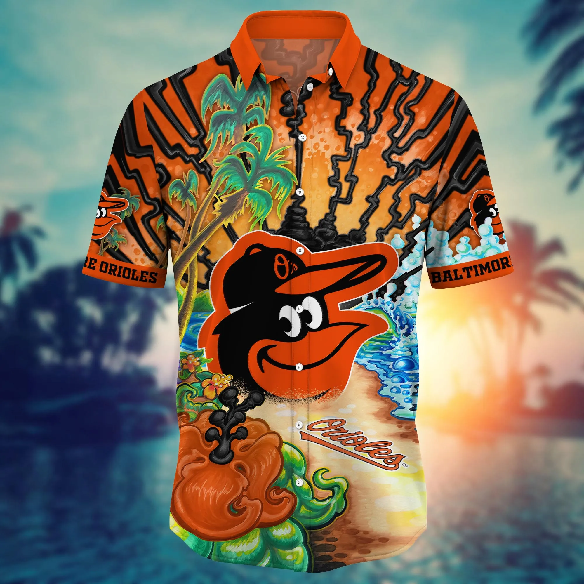Baltimore Orioles MLB Hawaiian Shirt Parasolstime Aloha Shirt Baltimore Orioles MLB Hawaiian Shirt Parasolstime Aloha Shirt