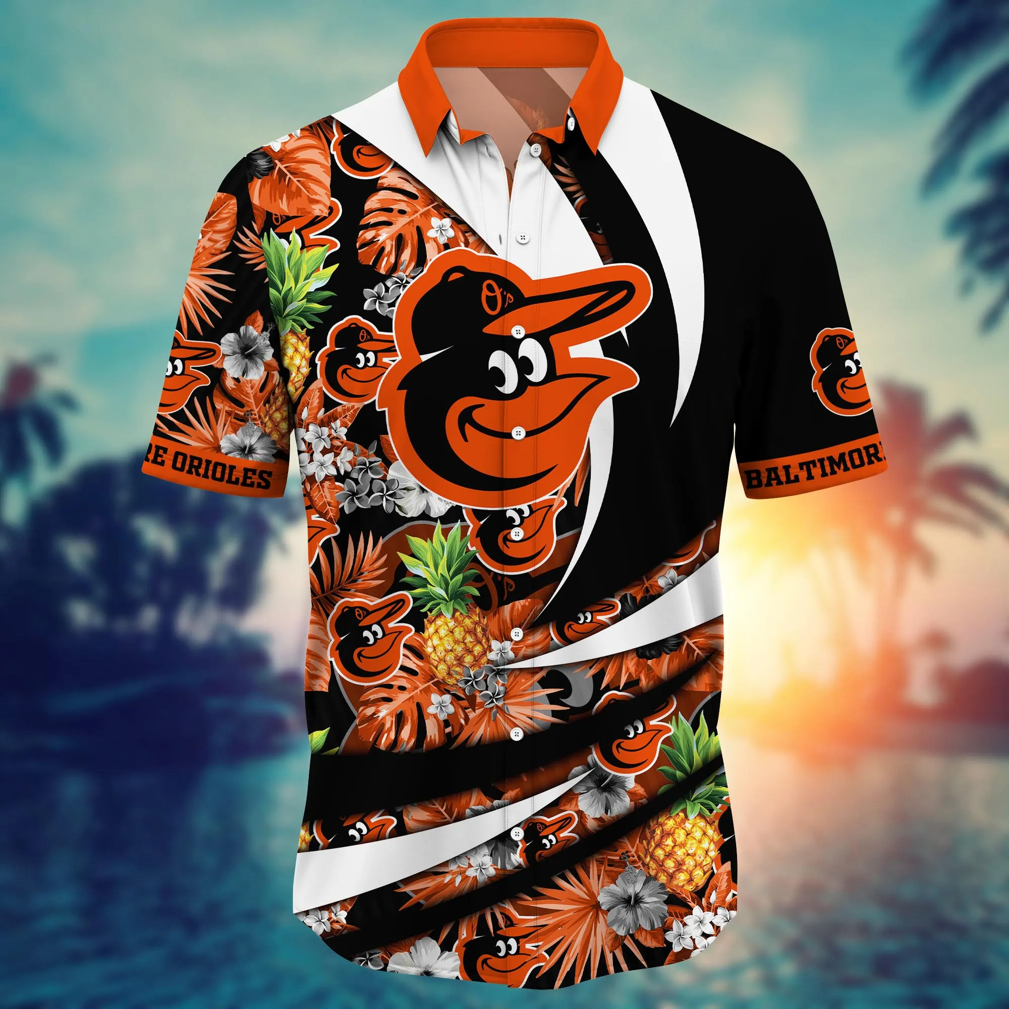 Baltimore Orioles MLB Hawaiian Shirt Sun Showers Aloha Shirt Baltimore Orioles MLB Hawaiian Shirt Sun Showers Aloha Shirt