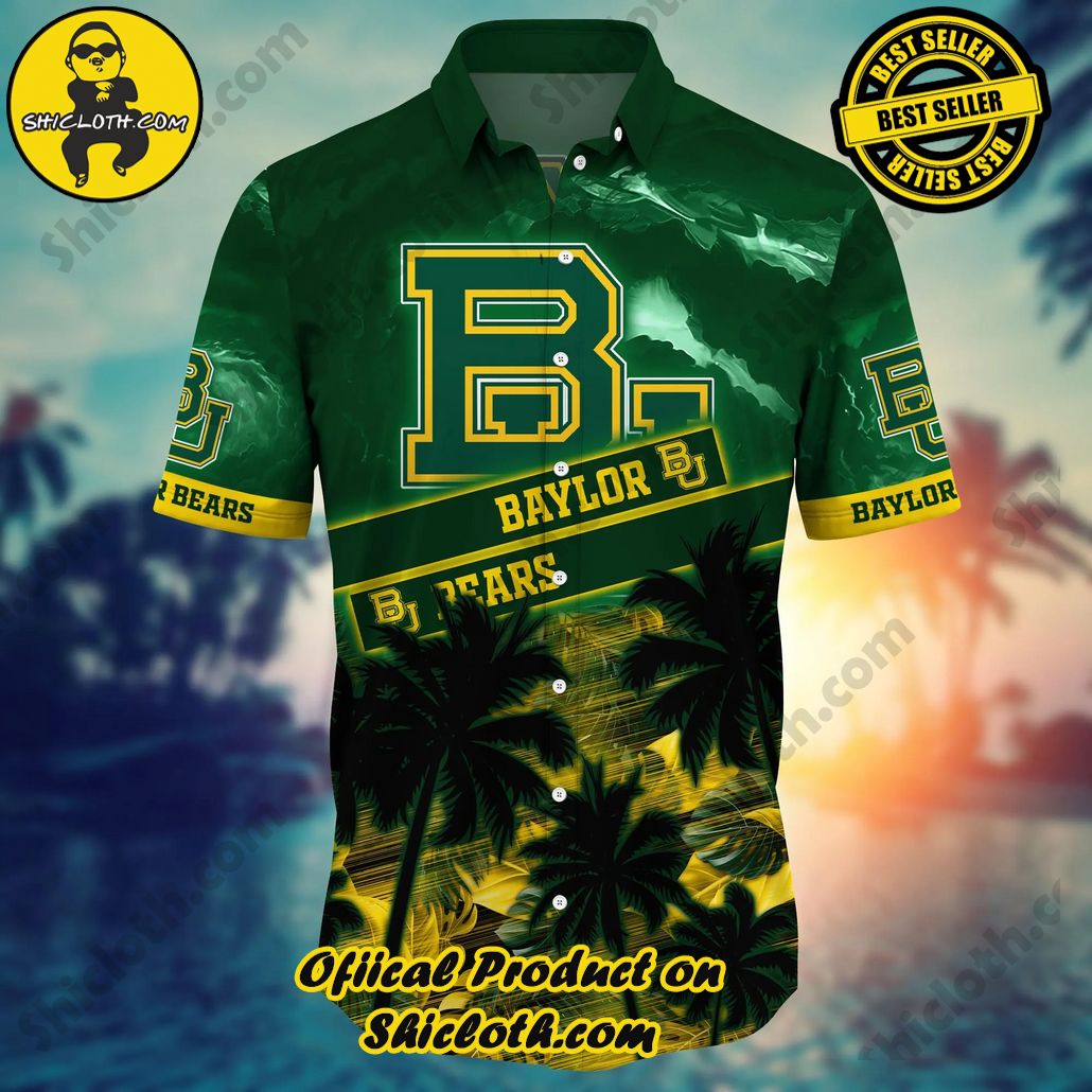 Baylor Bears NCAA Hawaiian Shirt Seaside Aloha Shirt Baylor Bears NCAA Hawaiian Shirt Seaside Aloha Shirt