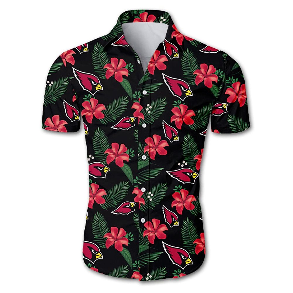 Beach Shirt Arizona Cardinals Hawaiian Shirt Short Sleeve For Summer Collection Trendy Aloha