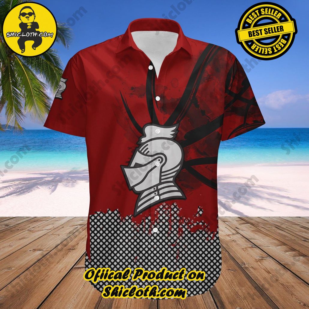 Bellarmine Knights Hawaii Shirt Basketball Net Grunge Pattern NCAA