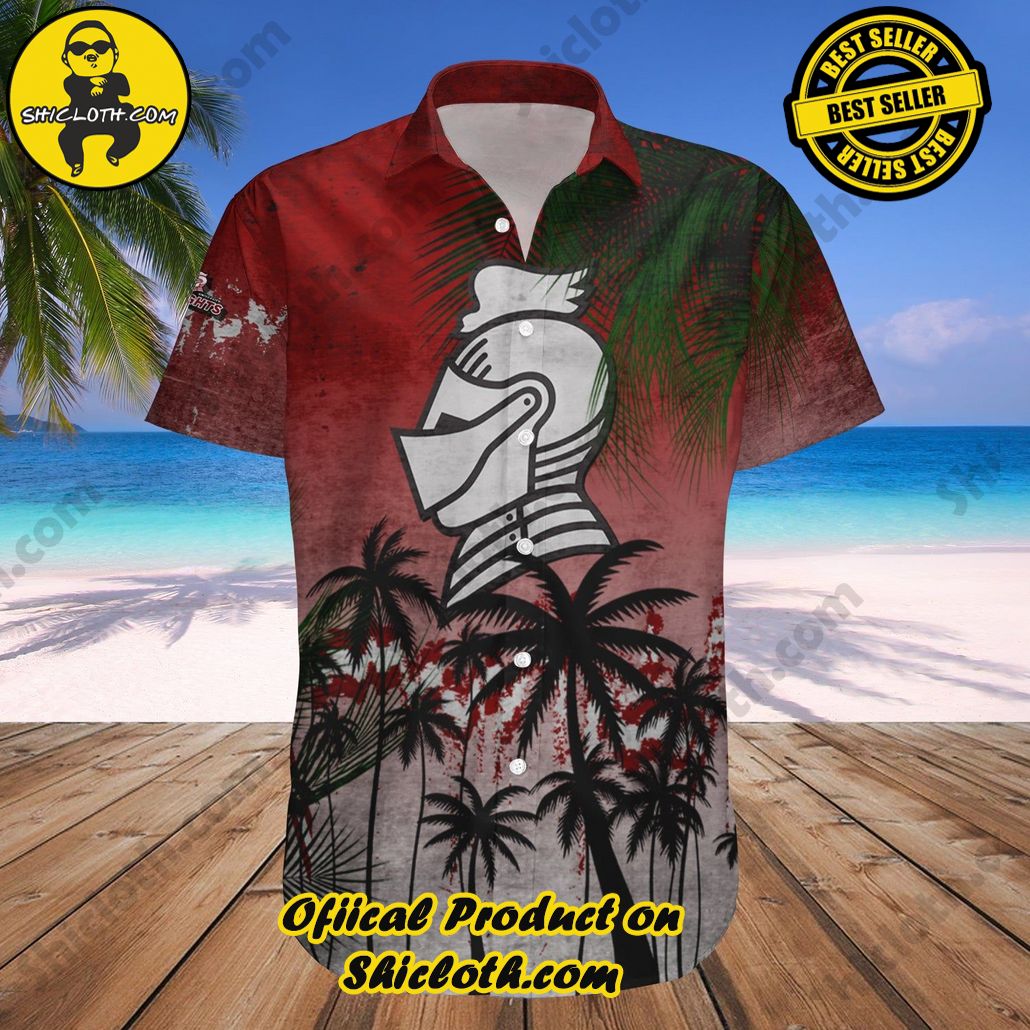Bellarmine Knights Hawaii Shirt Coconut Tree Tropical Grunge NCAA