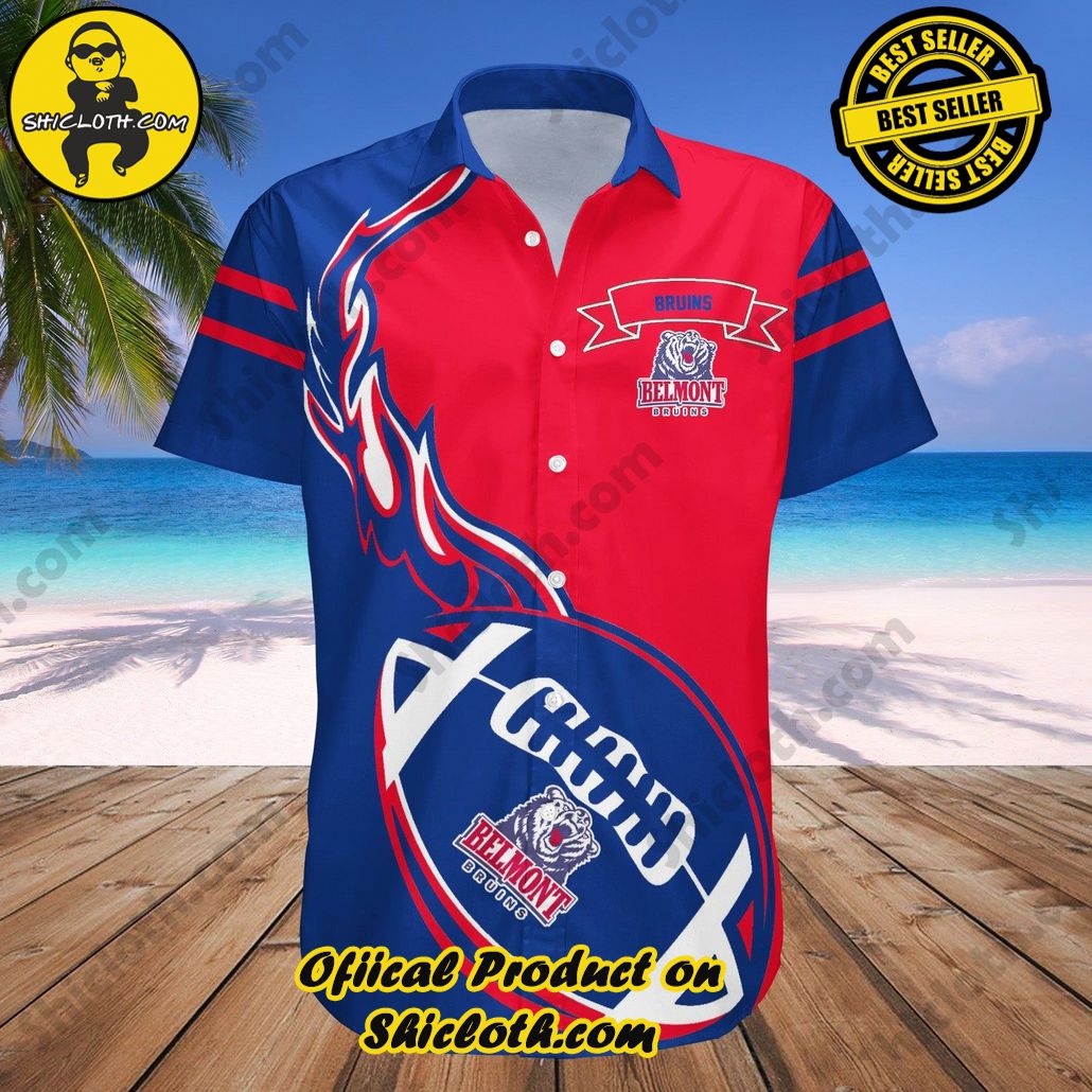 Belmont Bruins Hawaii Shirt Flame Ball NCAA