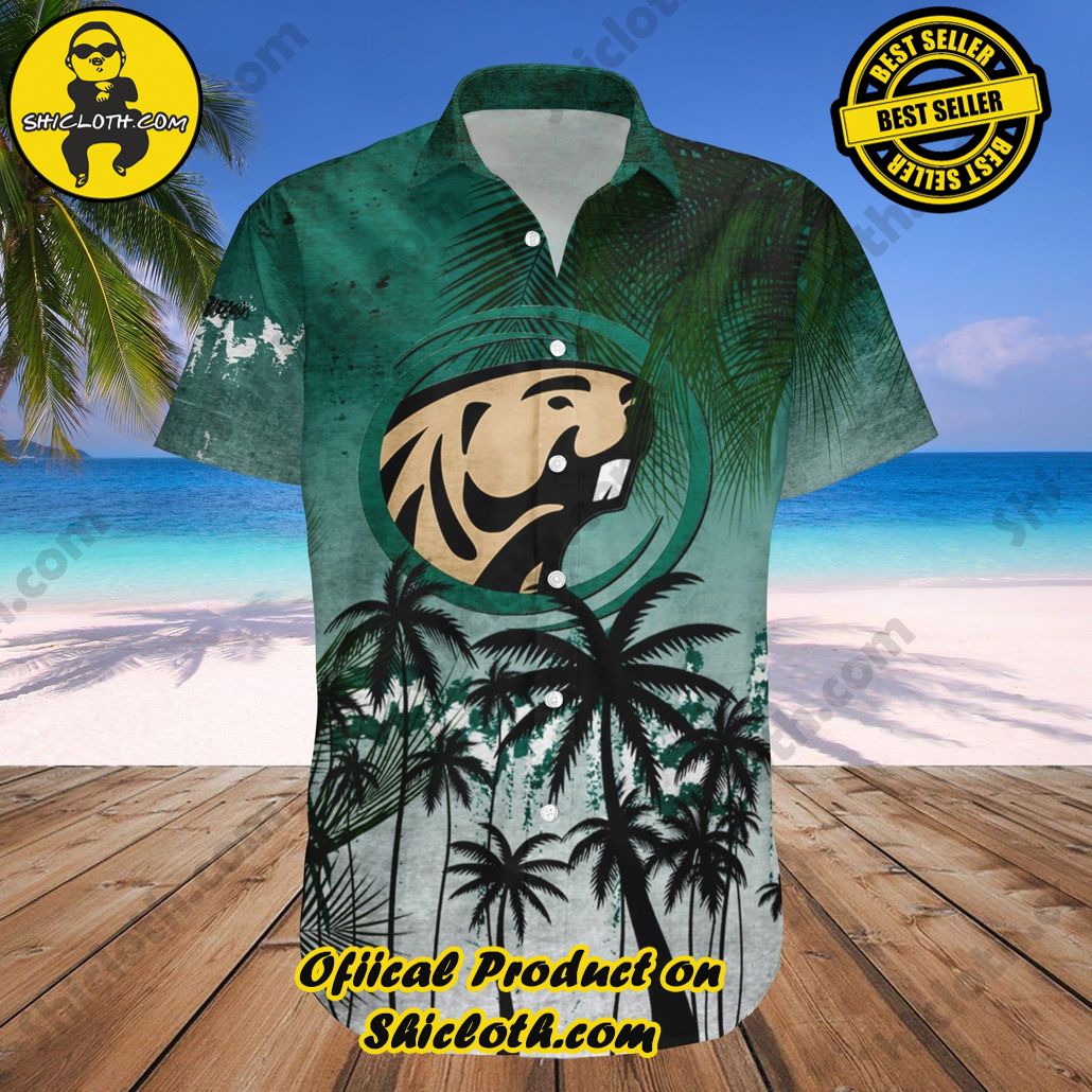 Bemidji State Beavers Hawaii Shirt Coconut Tree Tropical Grunge NCAA
