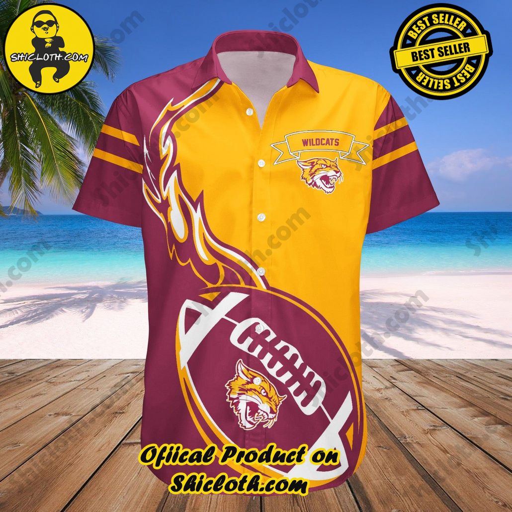 Bethune-Cookman Wildcats Hawaii Shirt Flame Ball NCAA