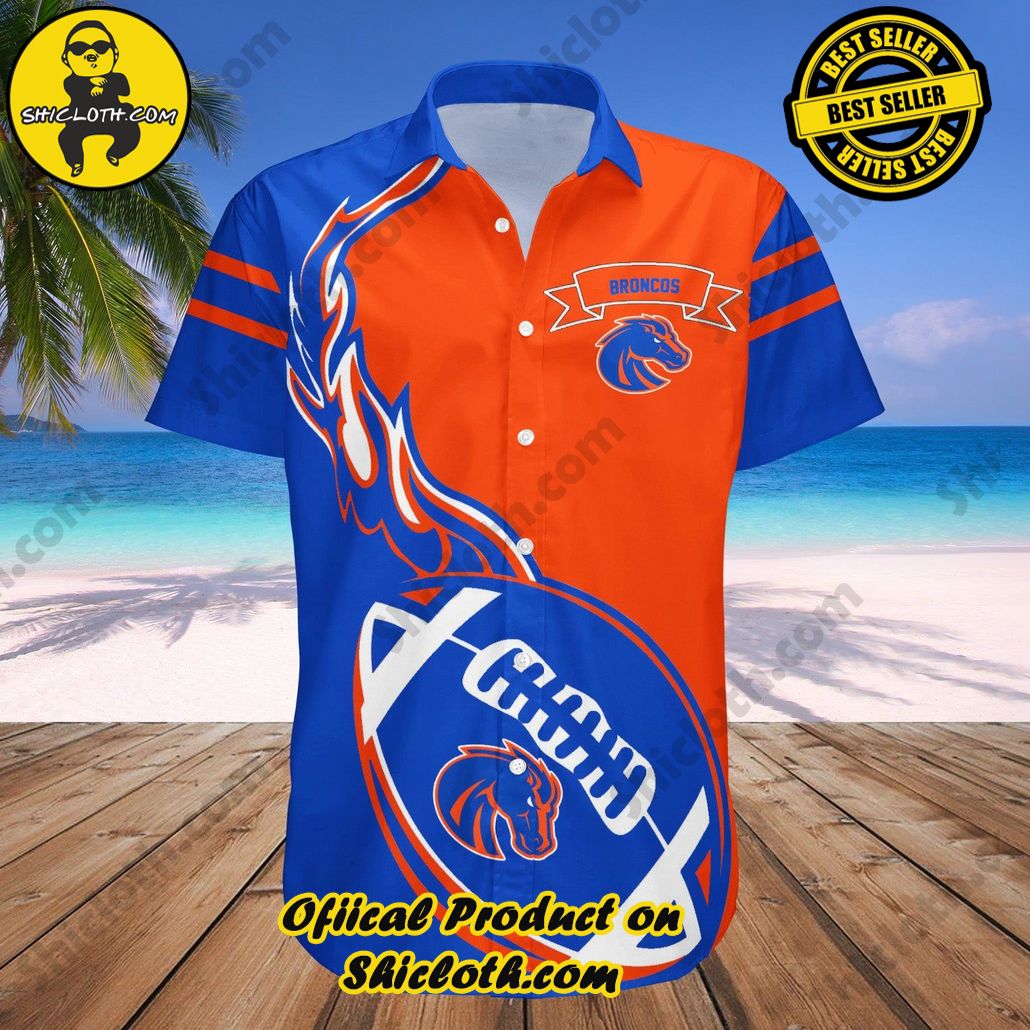 Boise State Broncos Hawaii Shirt Flame Ball NCAA