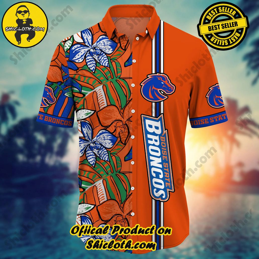 Boise State Broncos NCAA Hawaiian Shirt Golden Hour Aloha Shirt Boise State Broncos NCAA Hawaiian Shirt Golden Hour Aloha Shirt