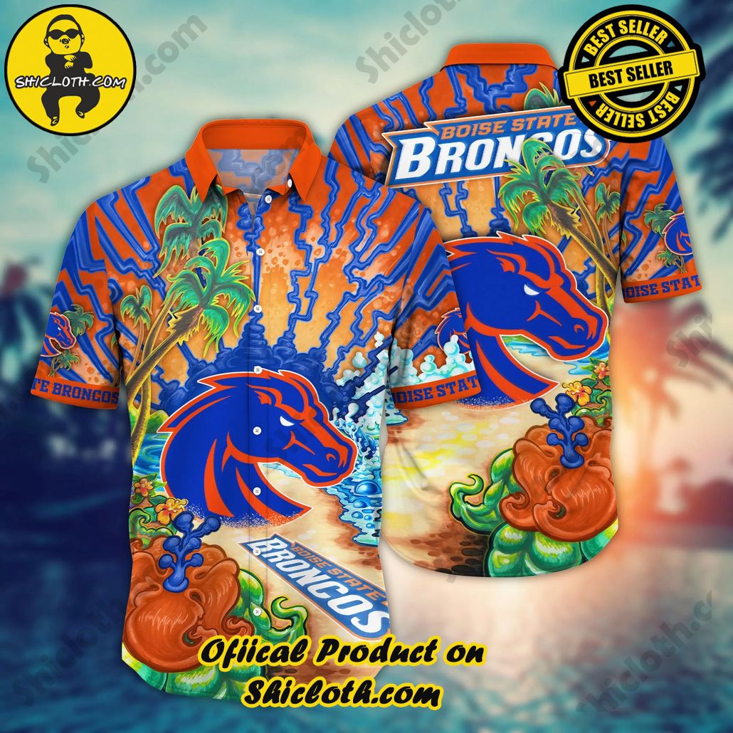 Boise State Broncos NCAA Hawaiian Shirt Music Festivalstime Aloha Shirt
