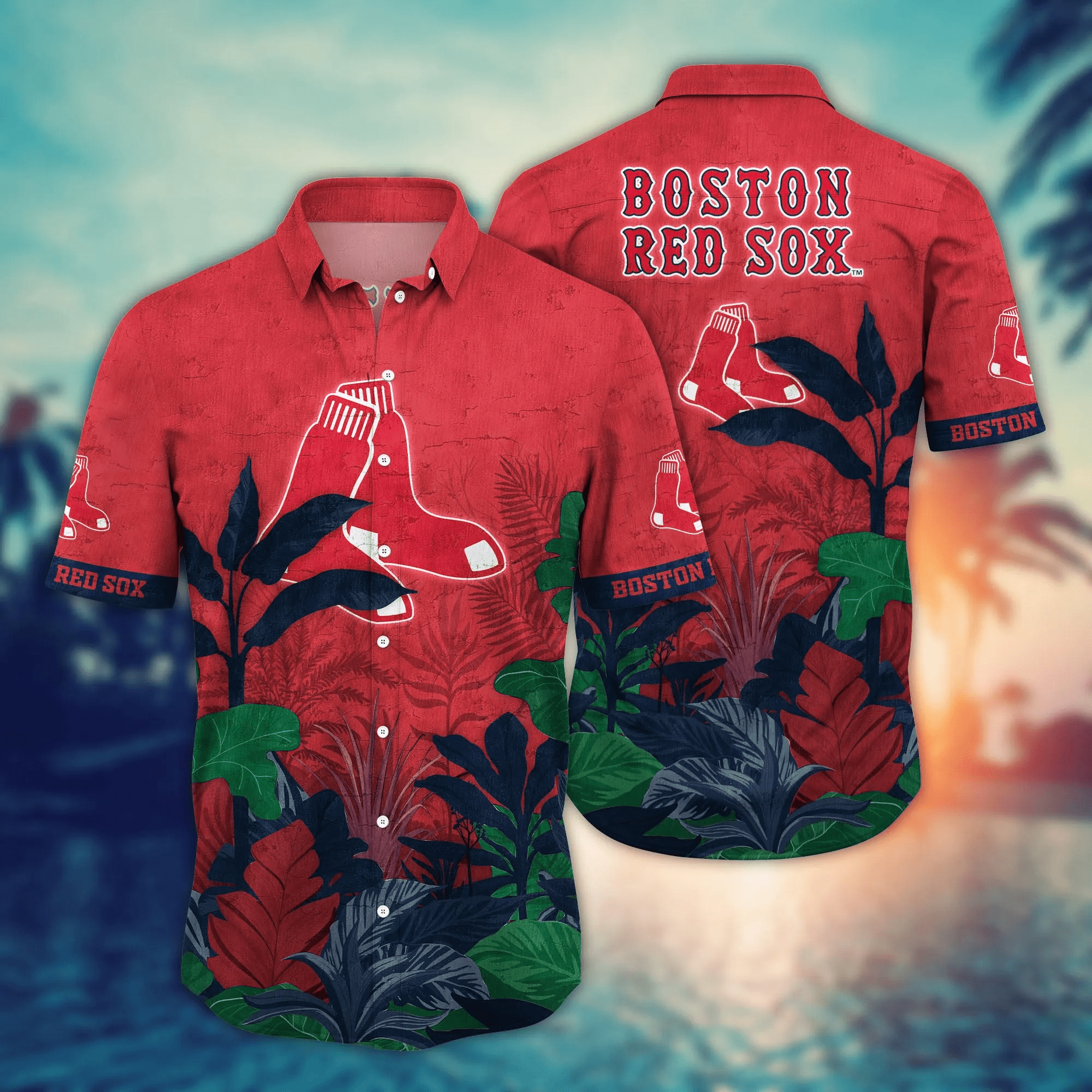 Boston Red Sox MLB Hawaiian Shirt Pool Parties Aloha Shirt