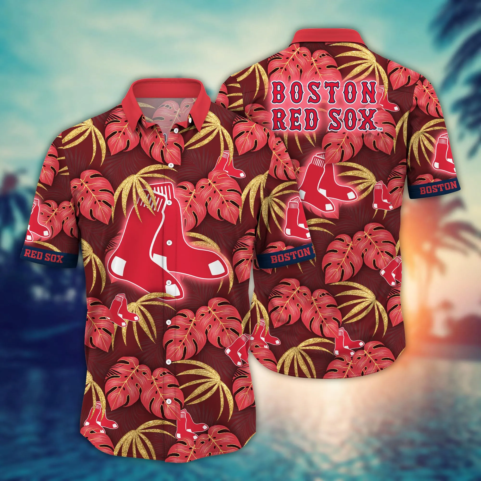 Boston Red Sox MLB Hawaiian Shirt Starry Nights Aloha Shirt