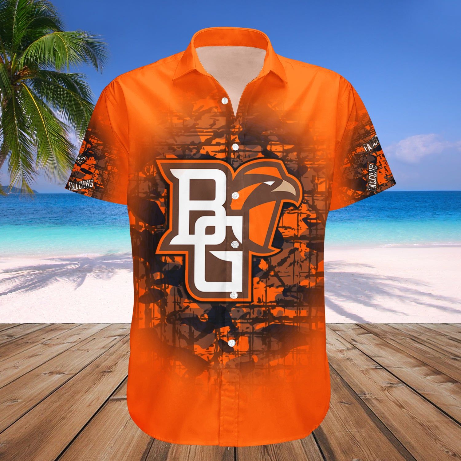 Bowling Green Falcons Hawaii Shirt Camouflage Vintage NCAA