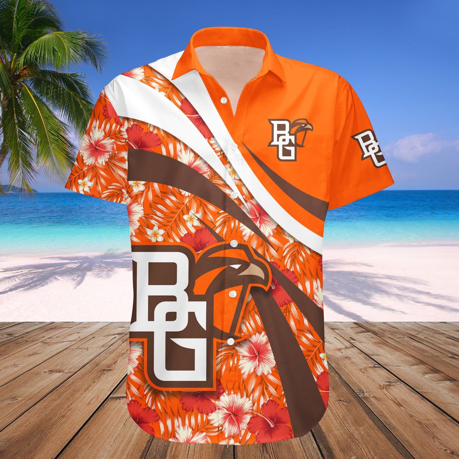 Bowling Green Falcons Hawaii Shirt Hibiscus Sport Style NCAA