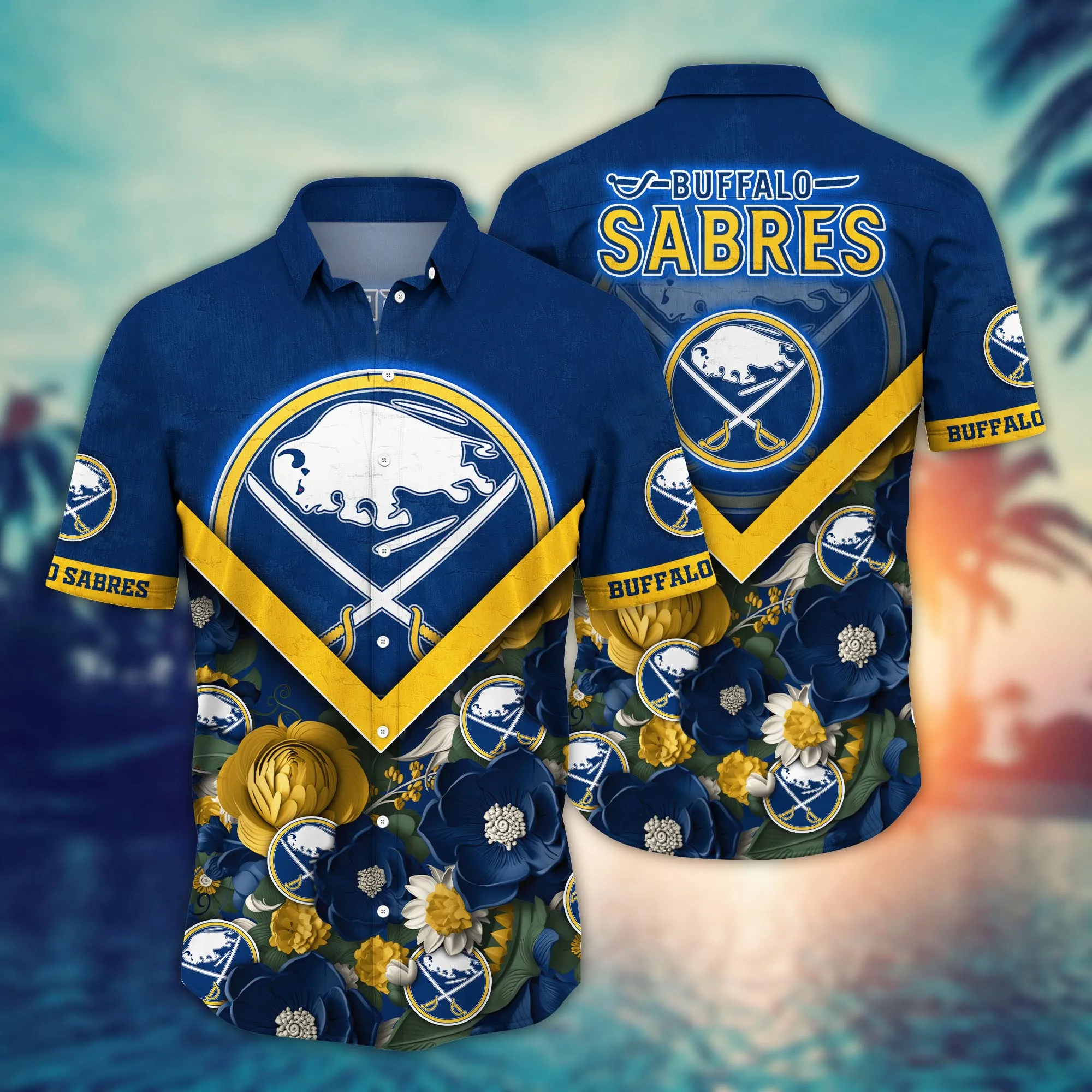 Buffalo Sabres NHL Hawaiian Shirt Custom Midsummer Aloha Shirt