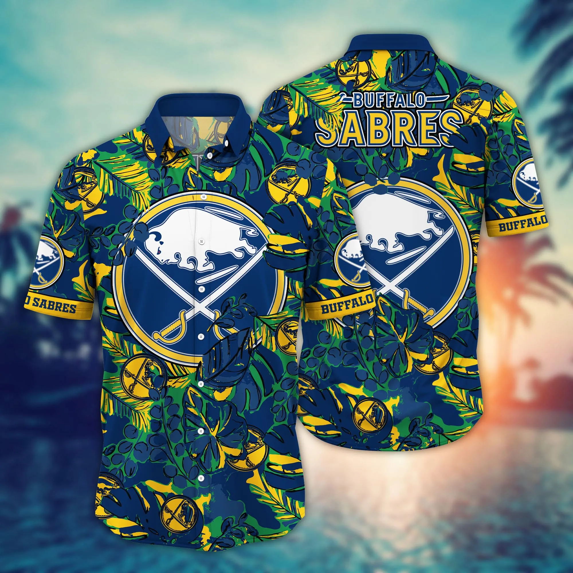 Buffalo Sabres NHL Hawaiian Shirt Heat Aloha Shirt