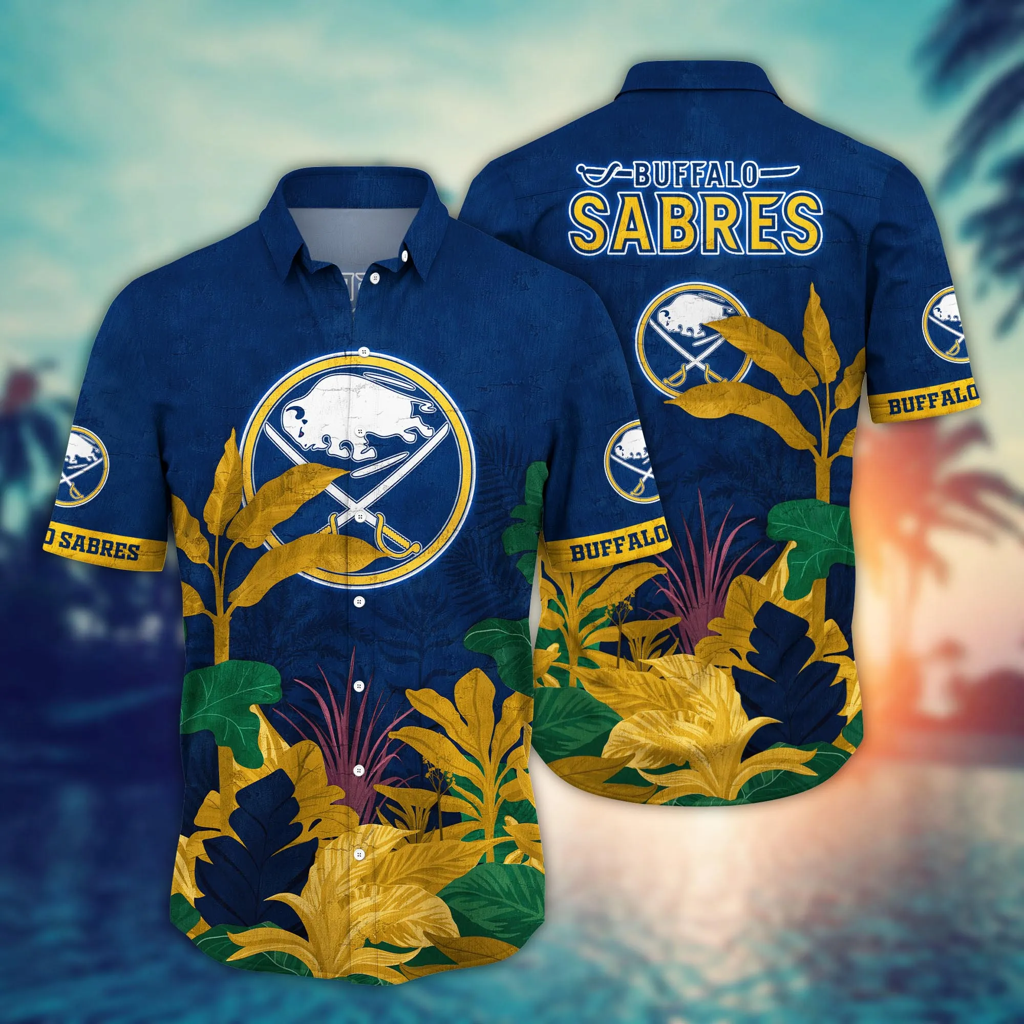 Buffalo Sabres NHL Hawaiian Shirt Sunburn Aloha Shirt