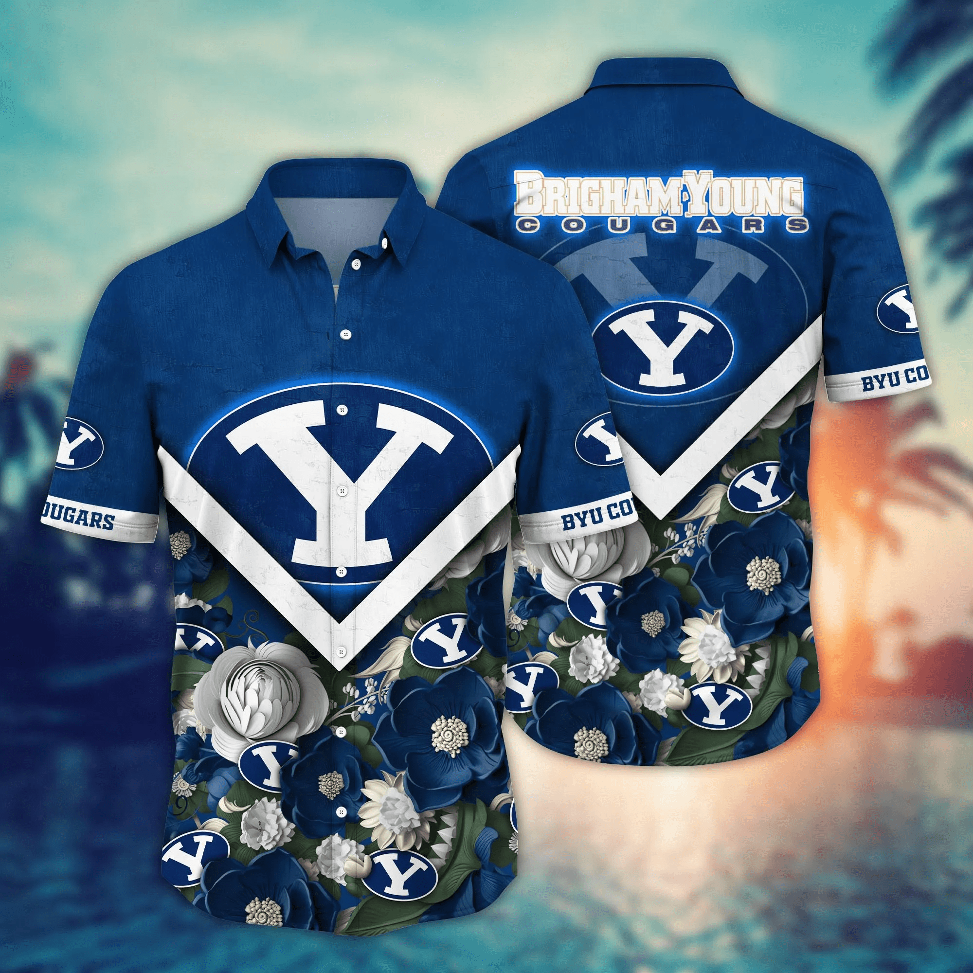 Byu Cougars NCAA Hawaiian Shirt Custom Ceiling Fans Aloha Shirt