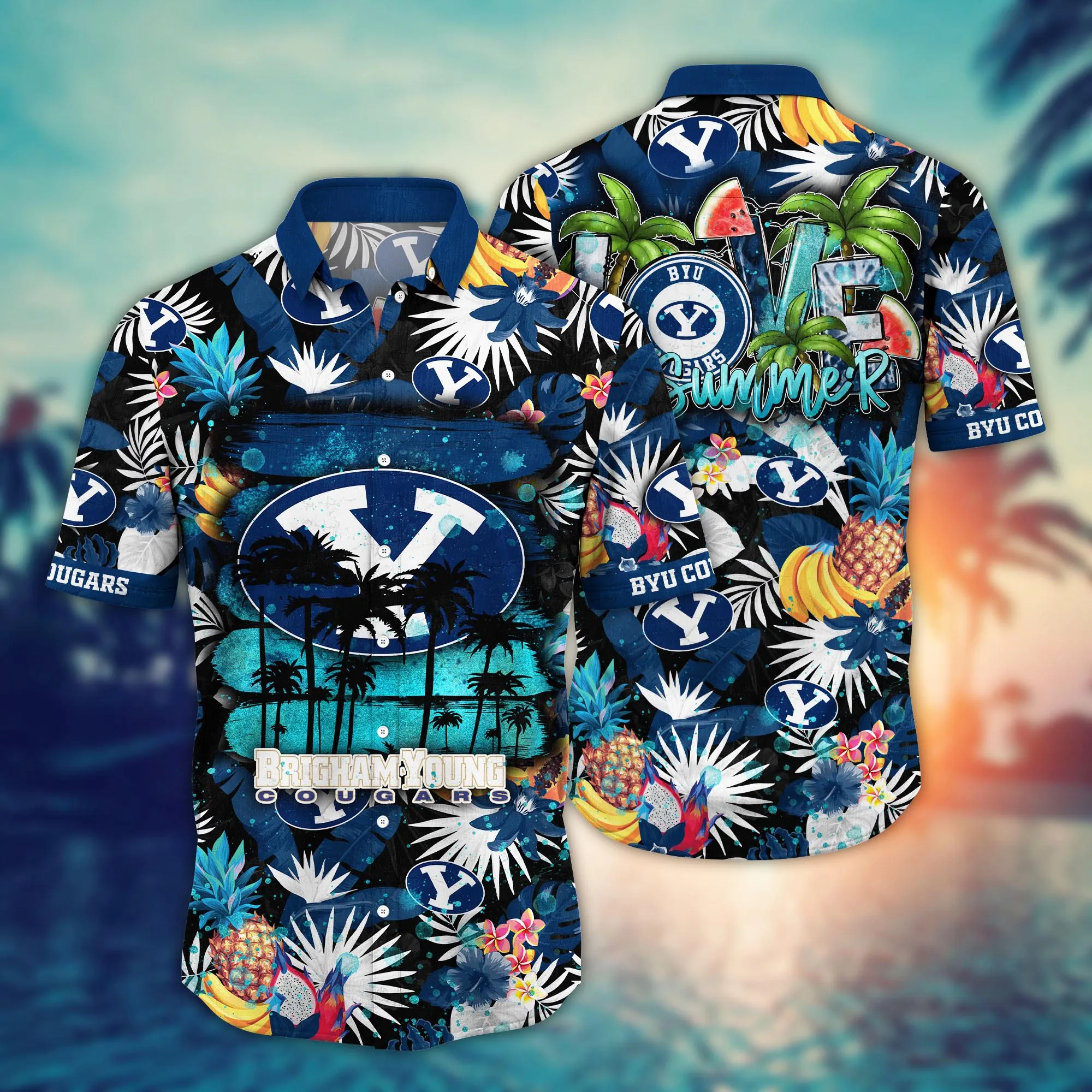 Byu Cougars NCAA Hawaiian Shirt Hammockstime Aloha Shirt