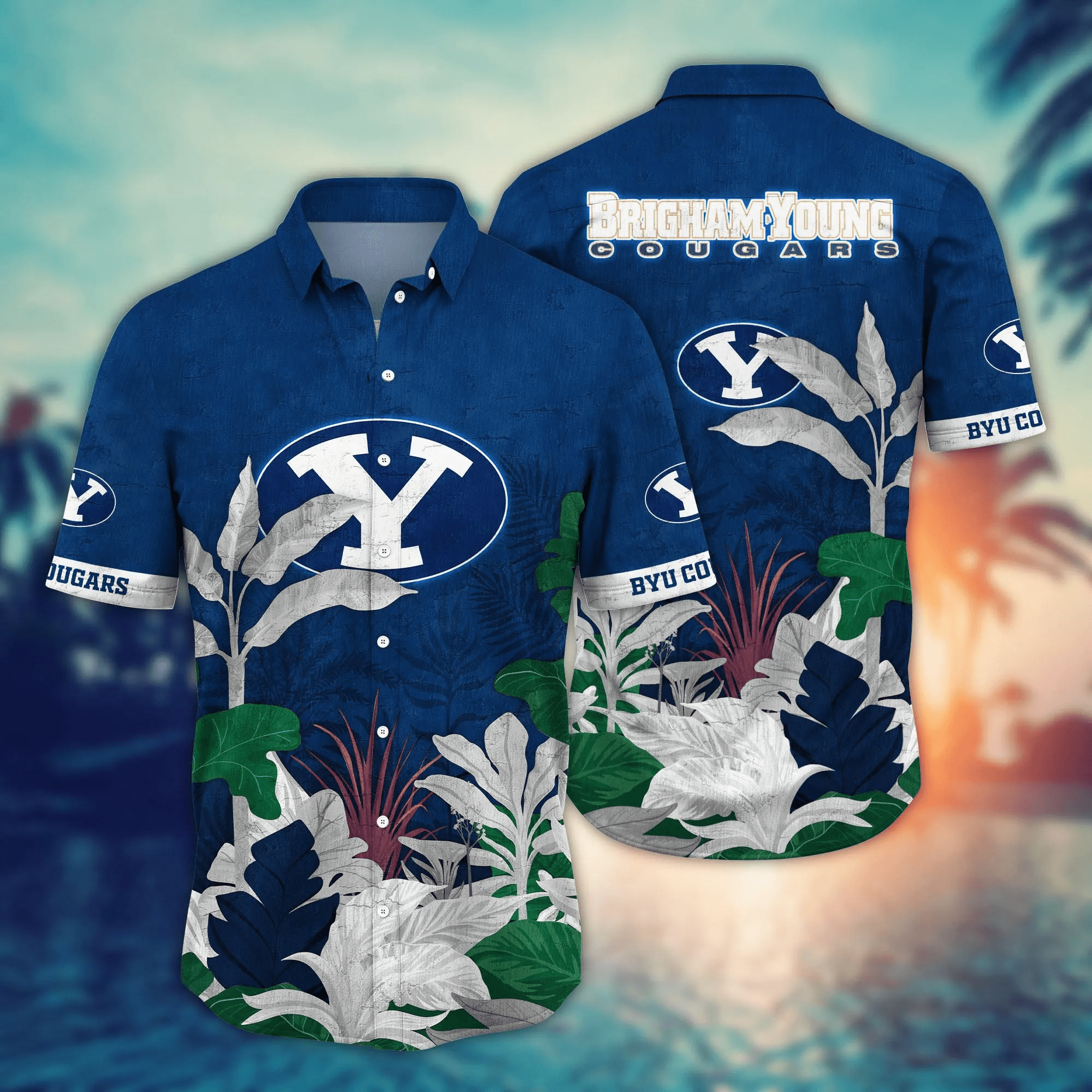 Byu Cougars NCAA Hawaiian Shirt Summer Camps Aloha Shirt