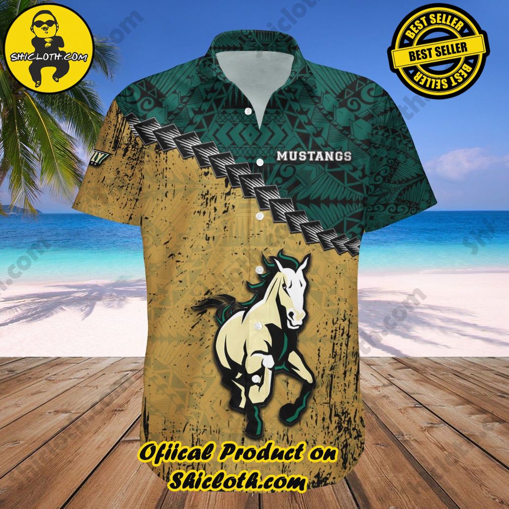 Cal Poly Mustangs Hawaii Shirt Grunge Polynesian Tattoo NCAA