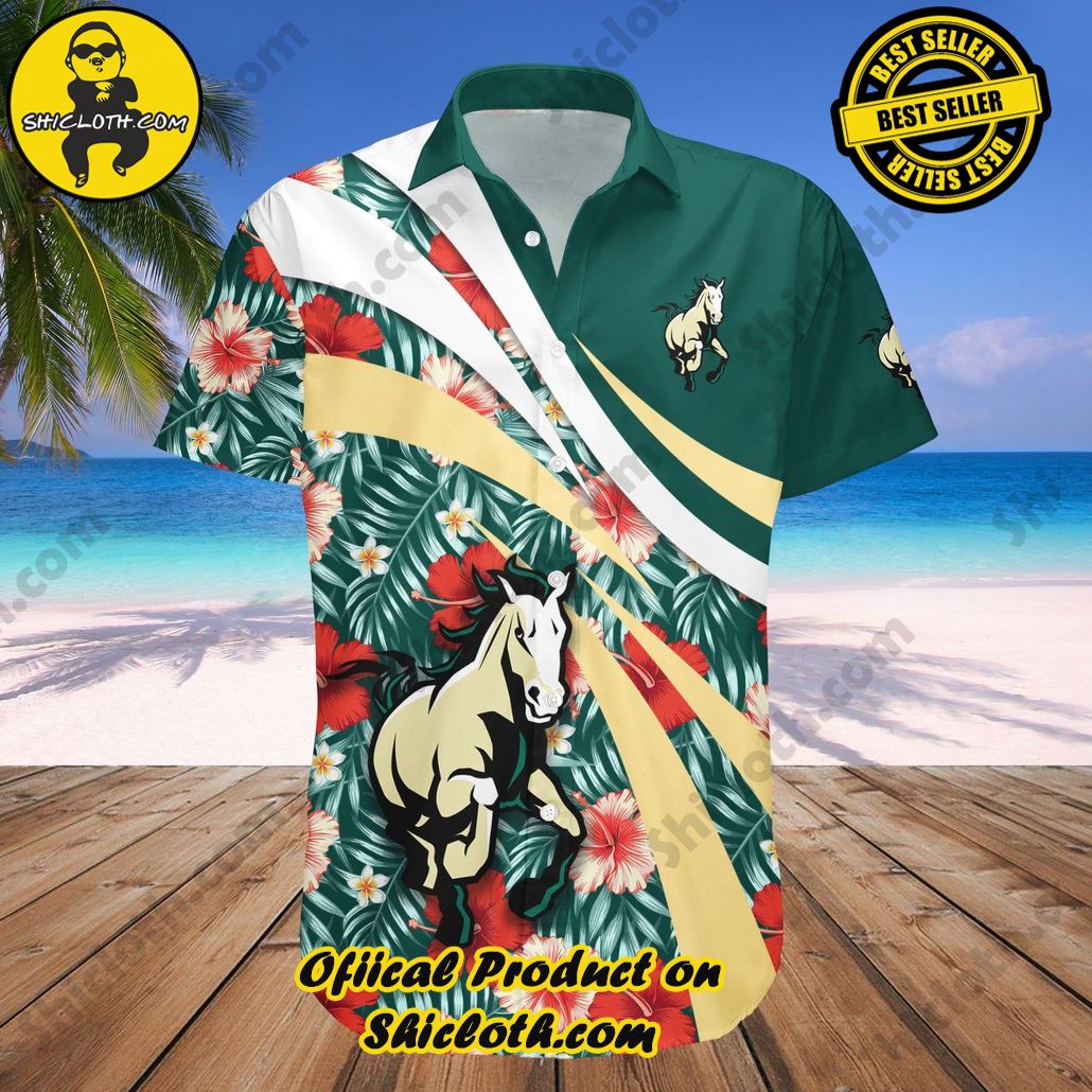 Cal Poly Mustangs Hawaii Shirt Hibiscus Sport Style NCAA