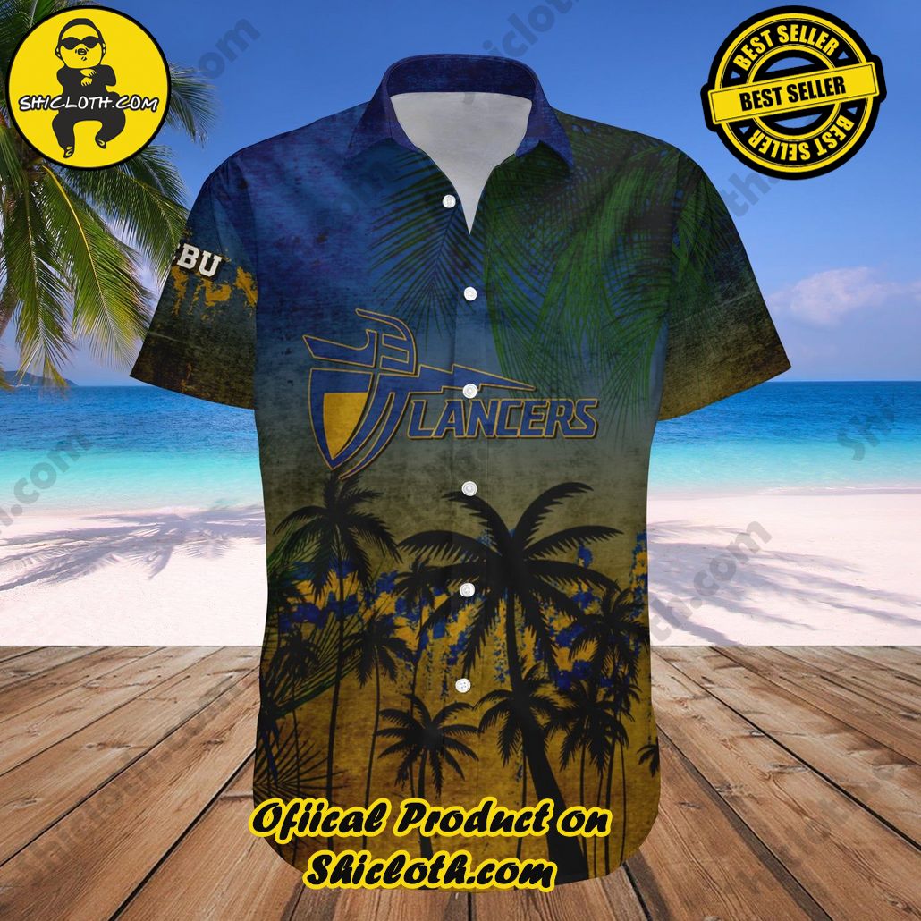 California Baptist Lancers Hawaii Shirt Coconut Tree Tropical Grunge NCAA