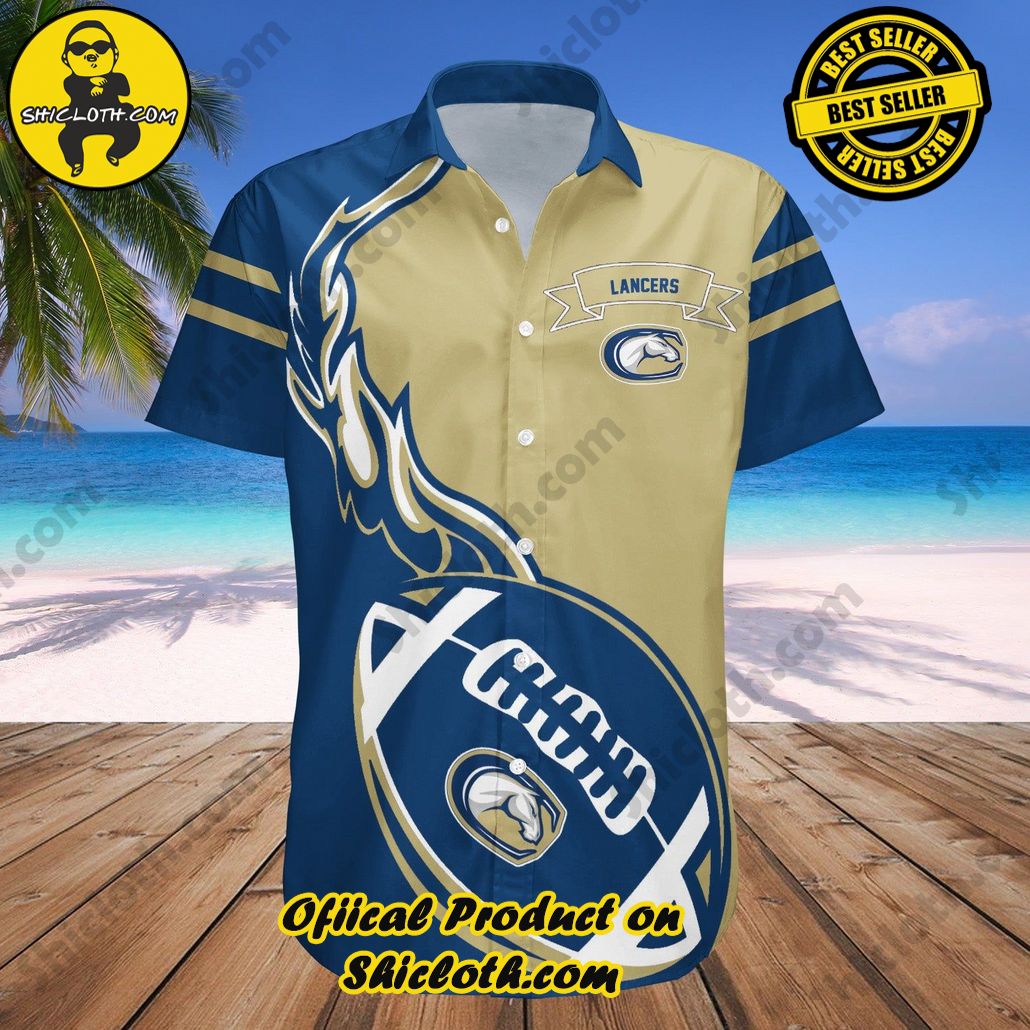 California Baptist Lancers Hawaiian Shirt Set Flame Ball Gift For Fans NCAA