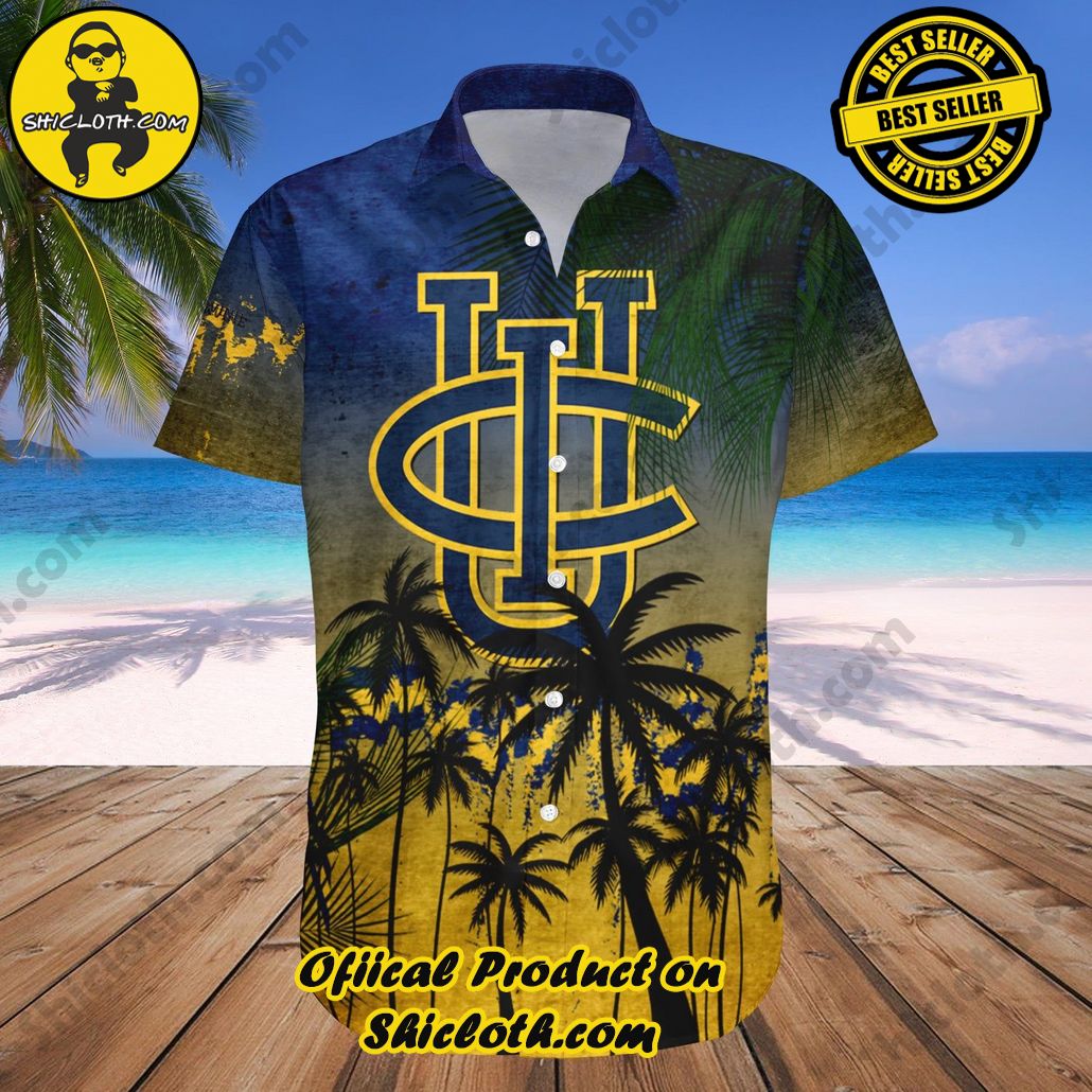 California Irvine Anteaters Hawaii Shirt Coconut Tree Tropical Grunge NCAA