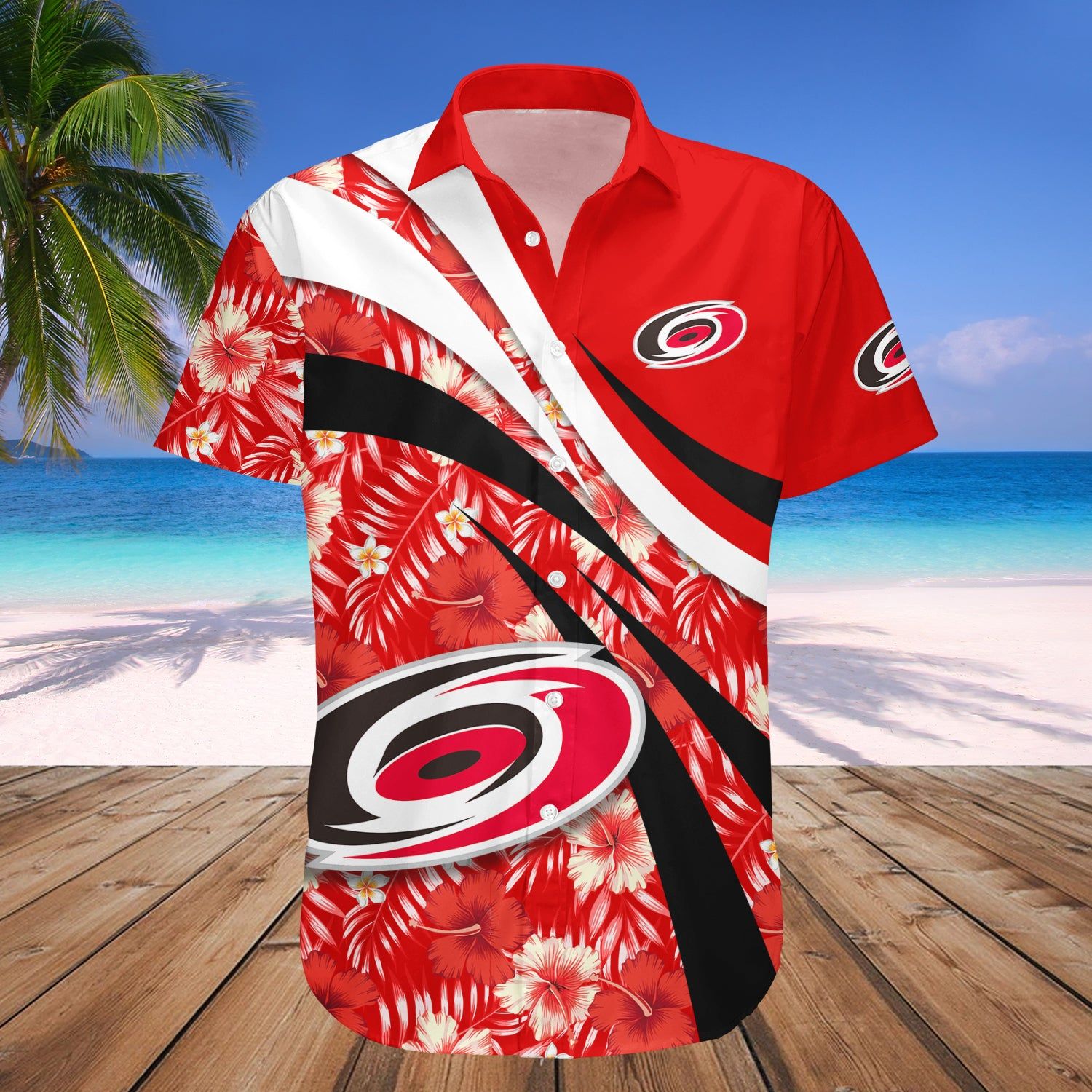 Carolina Hurricanes Hawaii Shirt Hibiscus Sport Style NHL