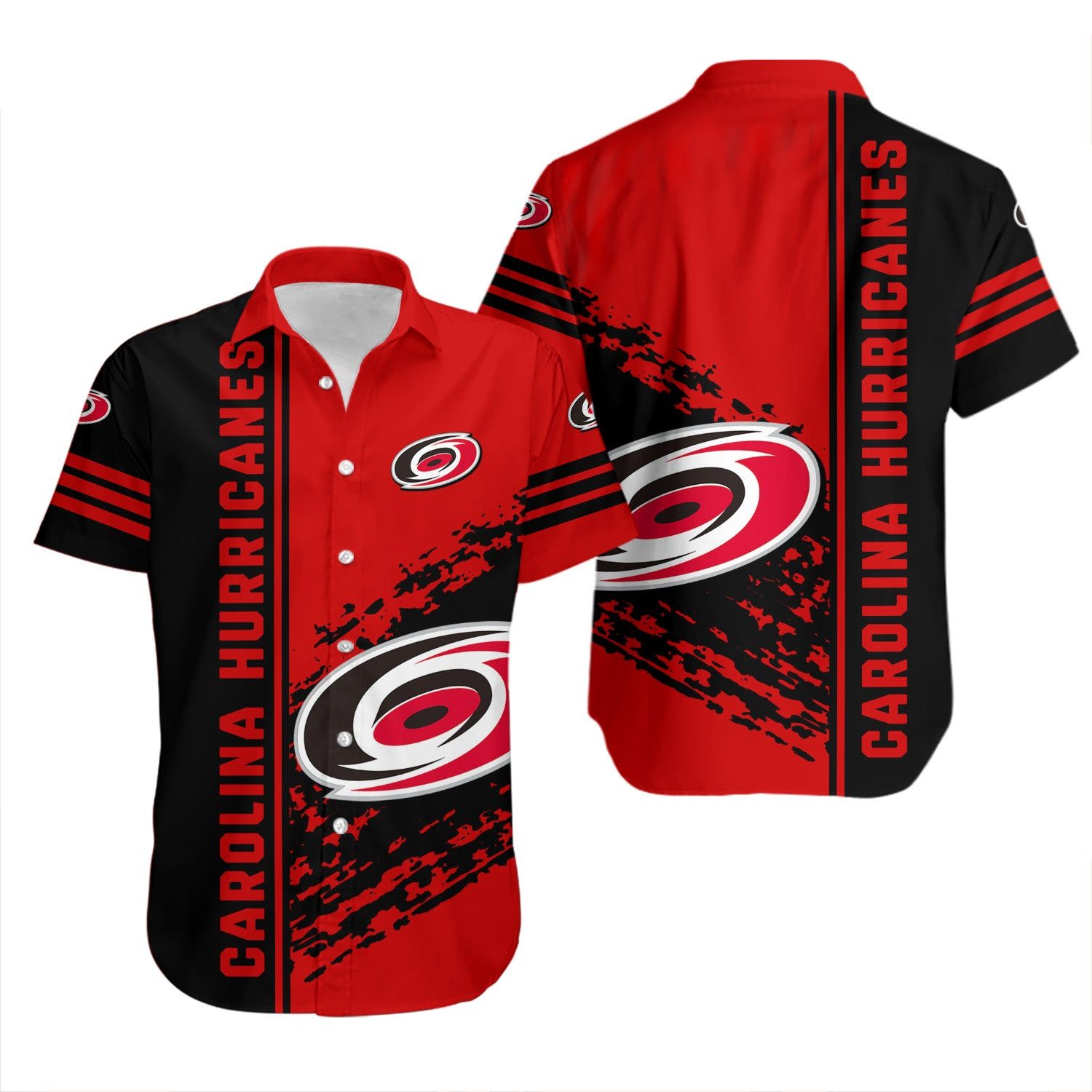 Carolina Hurricanes Hawaiian Shirt Quarter Style NHL