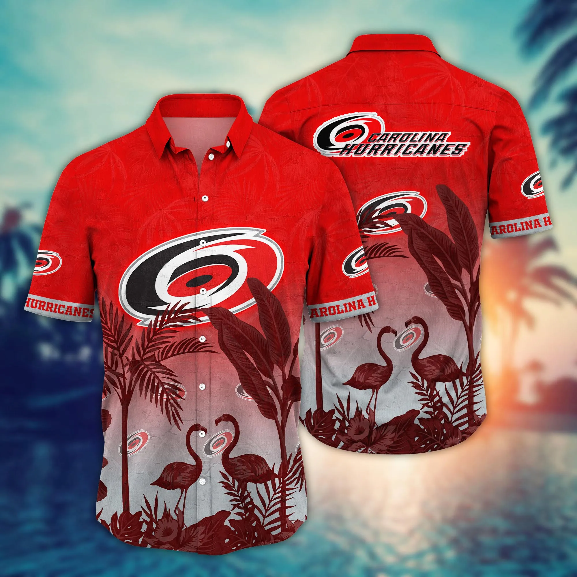 Carolina Hurricanes NHL Hawaiian Shirt Sunshinetime Aloha Shirt
