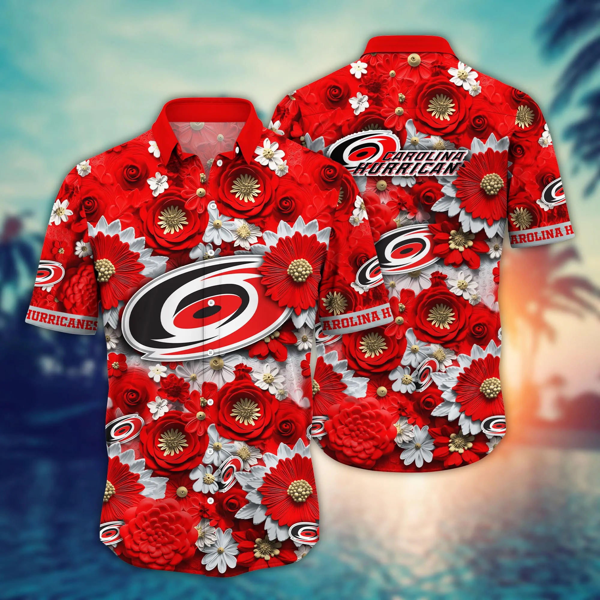 Carolina Hurricanes NHL Hawaiian Shirt Trending For This Summer Customize Shirt Any Team