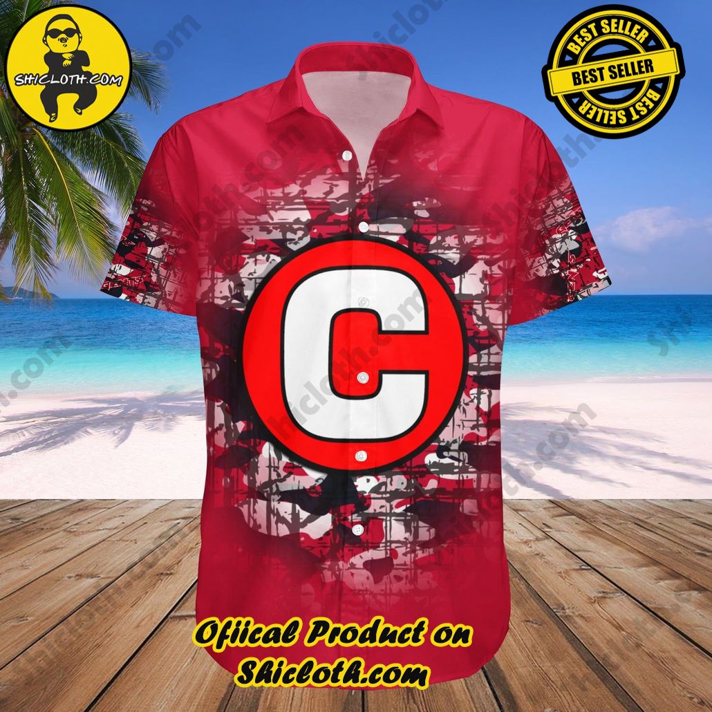 Centenary Gentlemen Hawaii Shirt Camouflage Vintage NCAA