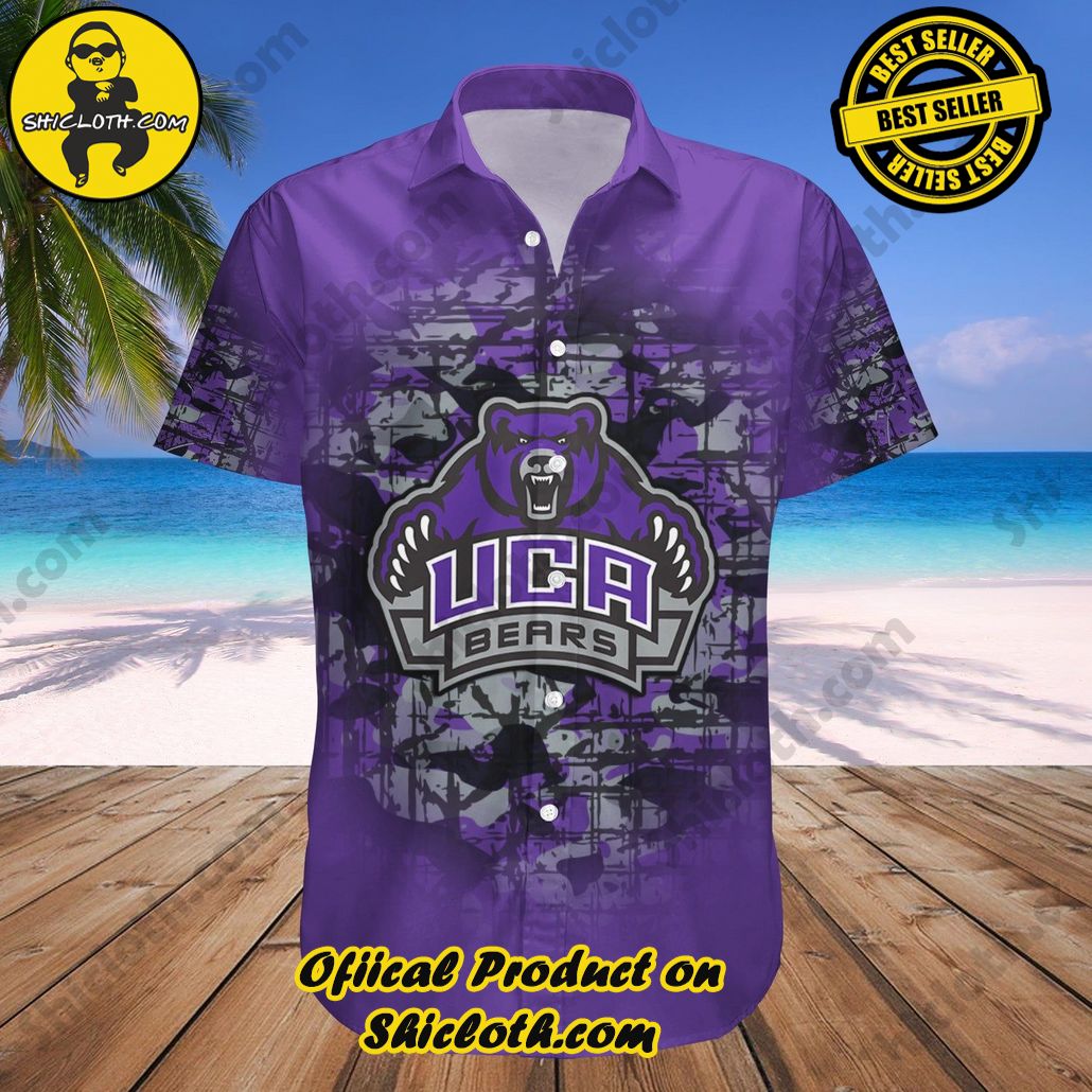 Central Arkansas Bears Hawaii Shirt Camouflage Vintage NCAA