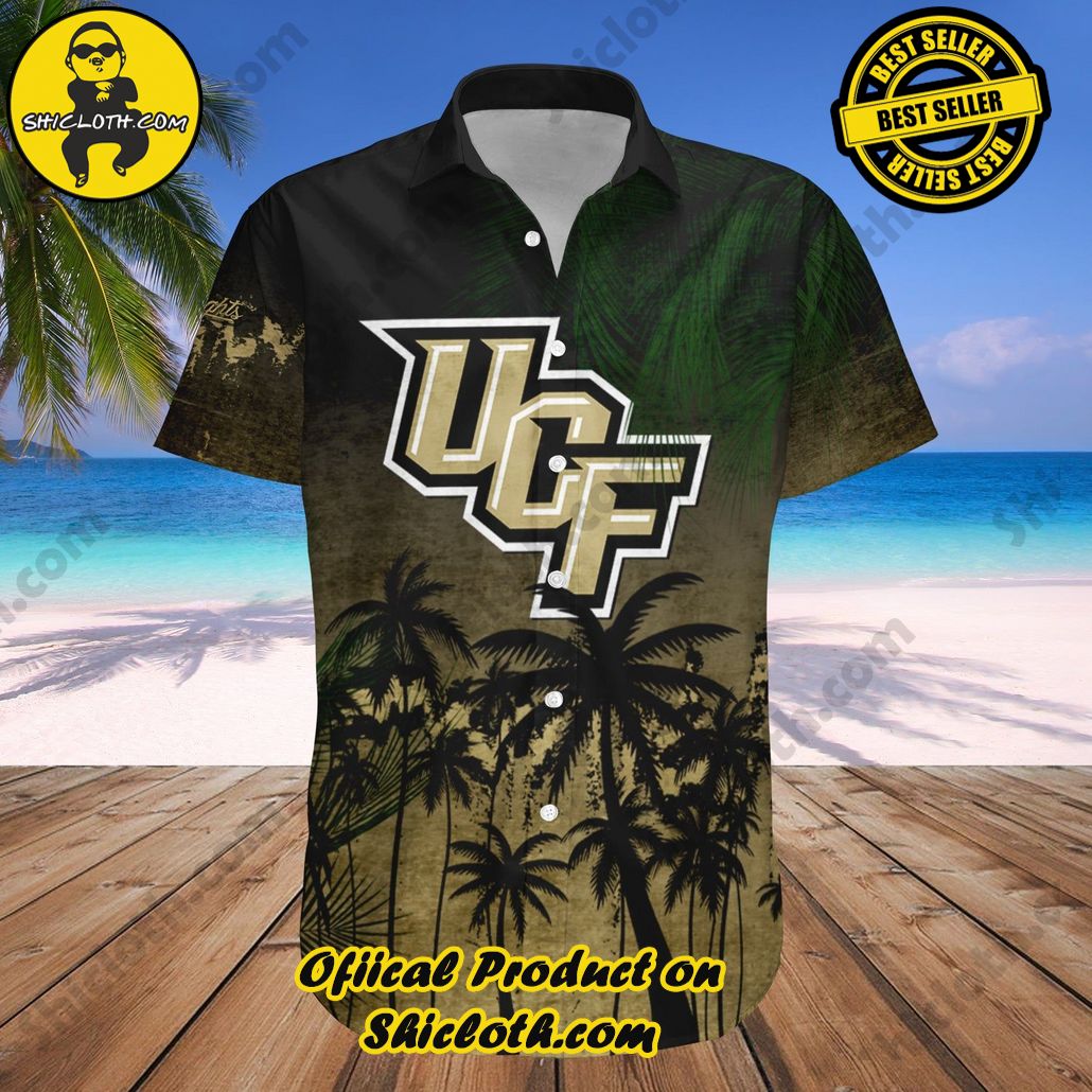 Central Florida Knights Hawaii Shirt Coconut Tree Tropical Grunge NCAA