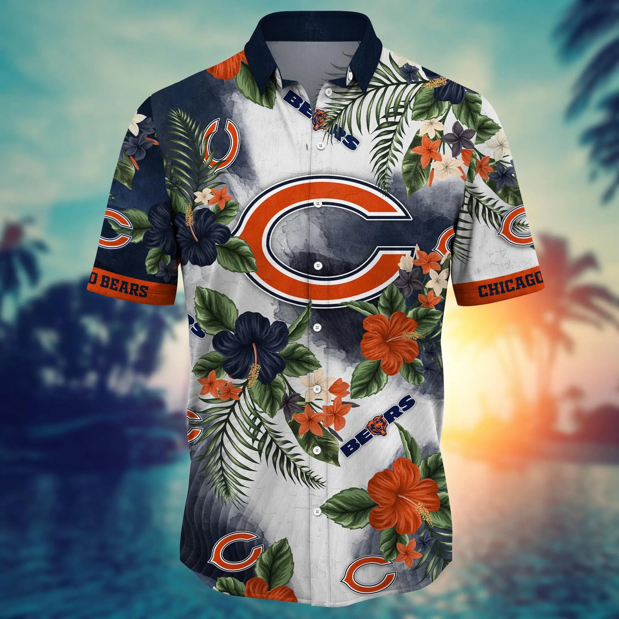 Chicago Bears NFL Hawaiian Shirt Julytime Aloha Shirt