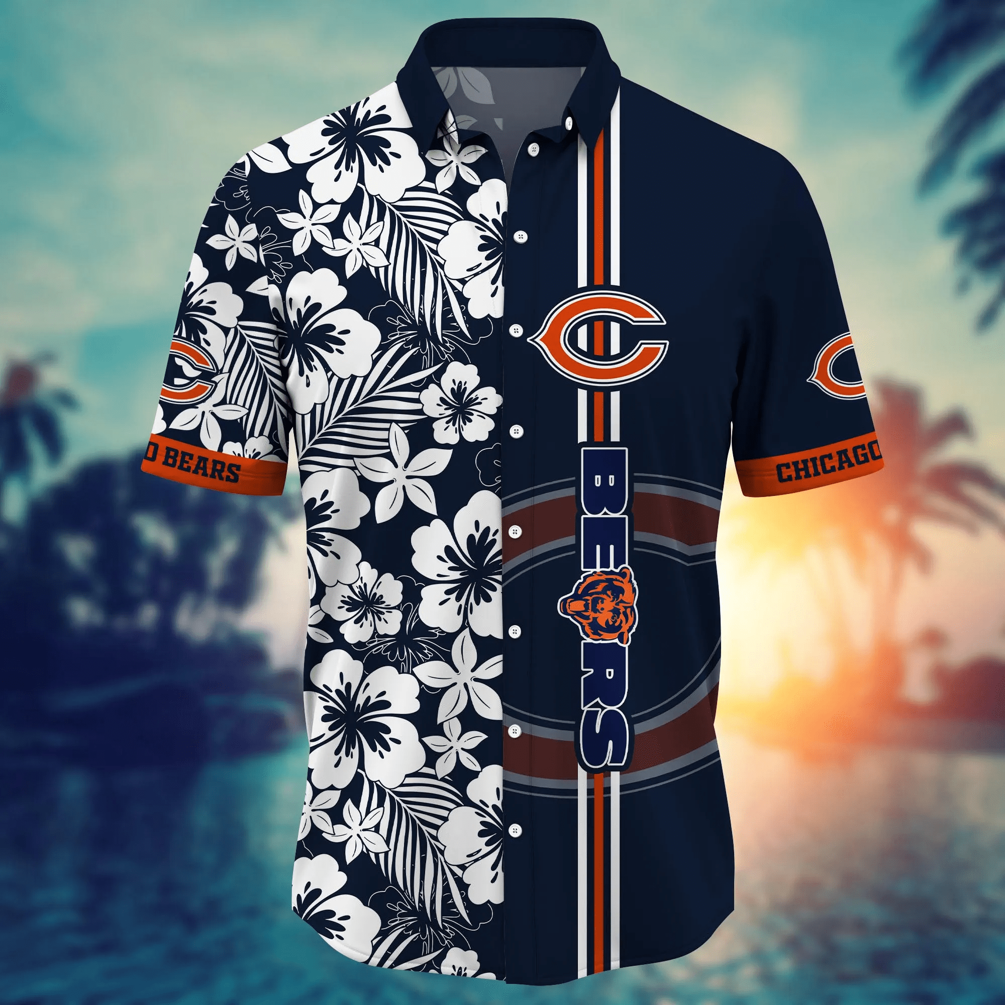 Chicago Bears NFL Hawaiian Shirt Sprinklerstime Aloha Shirt