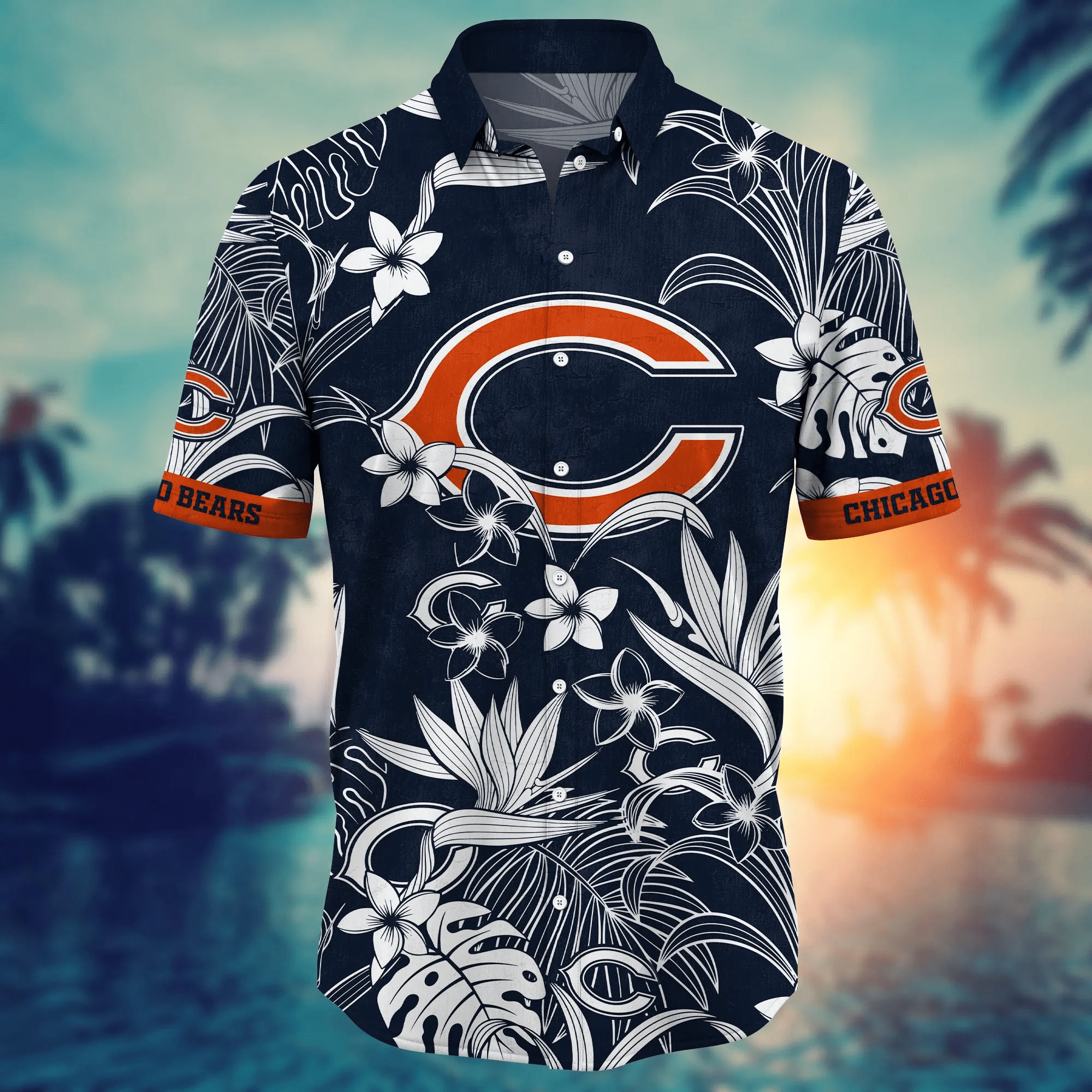 Chicago Bears NFL Hawaiian Shirt Water Sports Field Sport Shirts