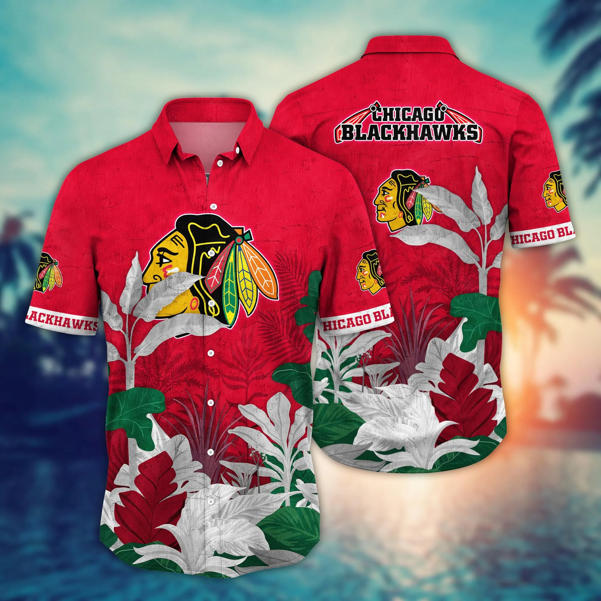 Chicago Blackhawks NHL Hawaiian Shirt Shorts Aloha Shirt