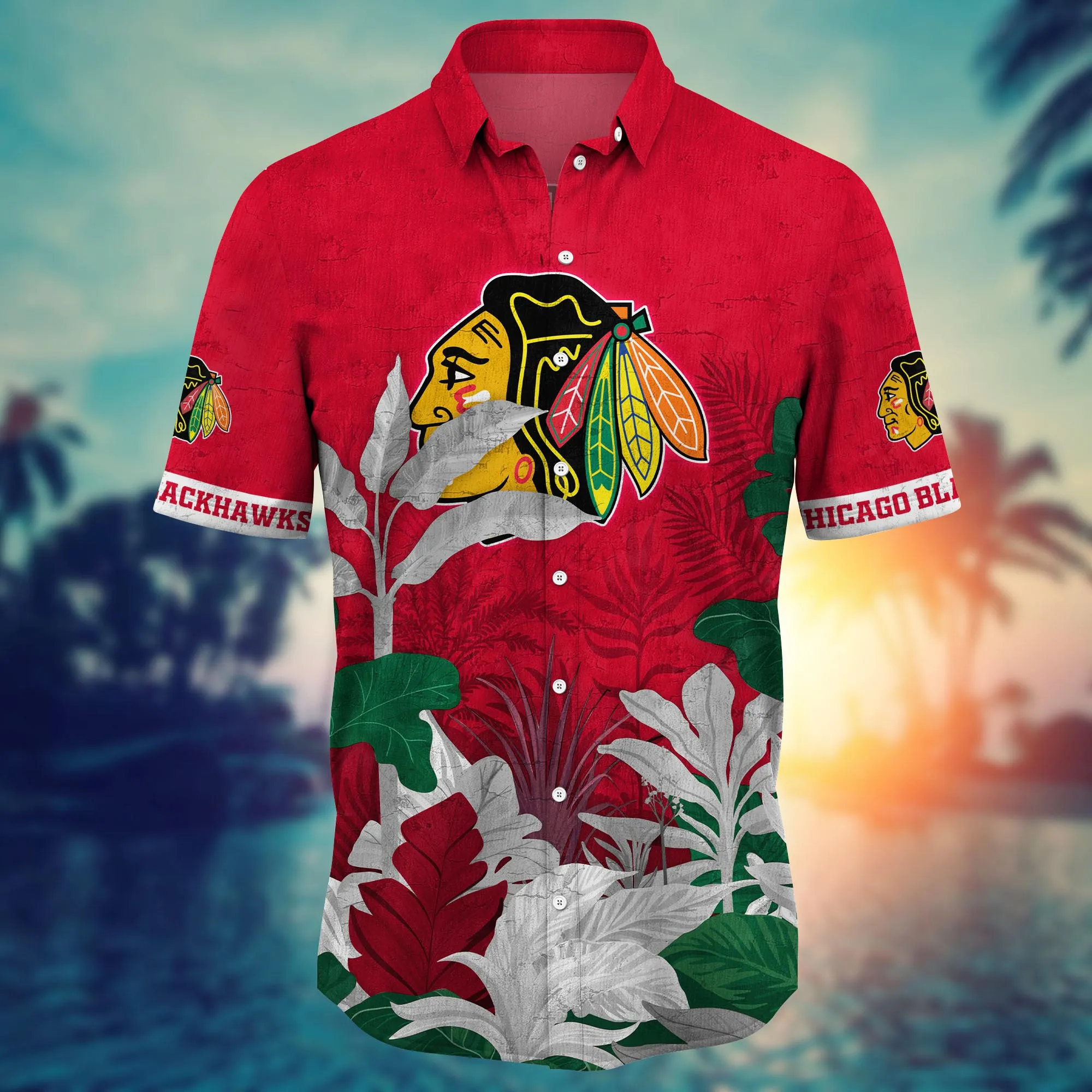 Chicago Blackhawks NHL Hawaiian Shirt Shorts Aloha Shirt Chicago Blackhawks NHL Hawaiian Shirt Shorts Aloha Shirt