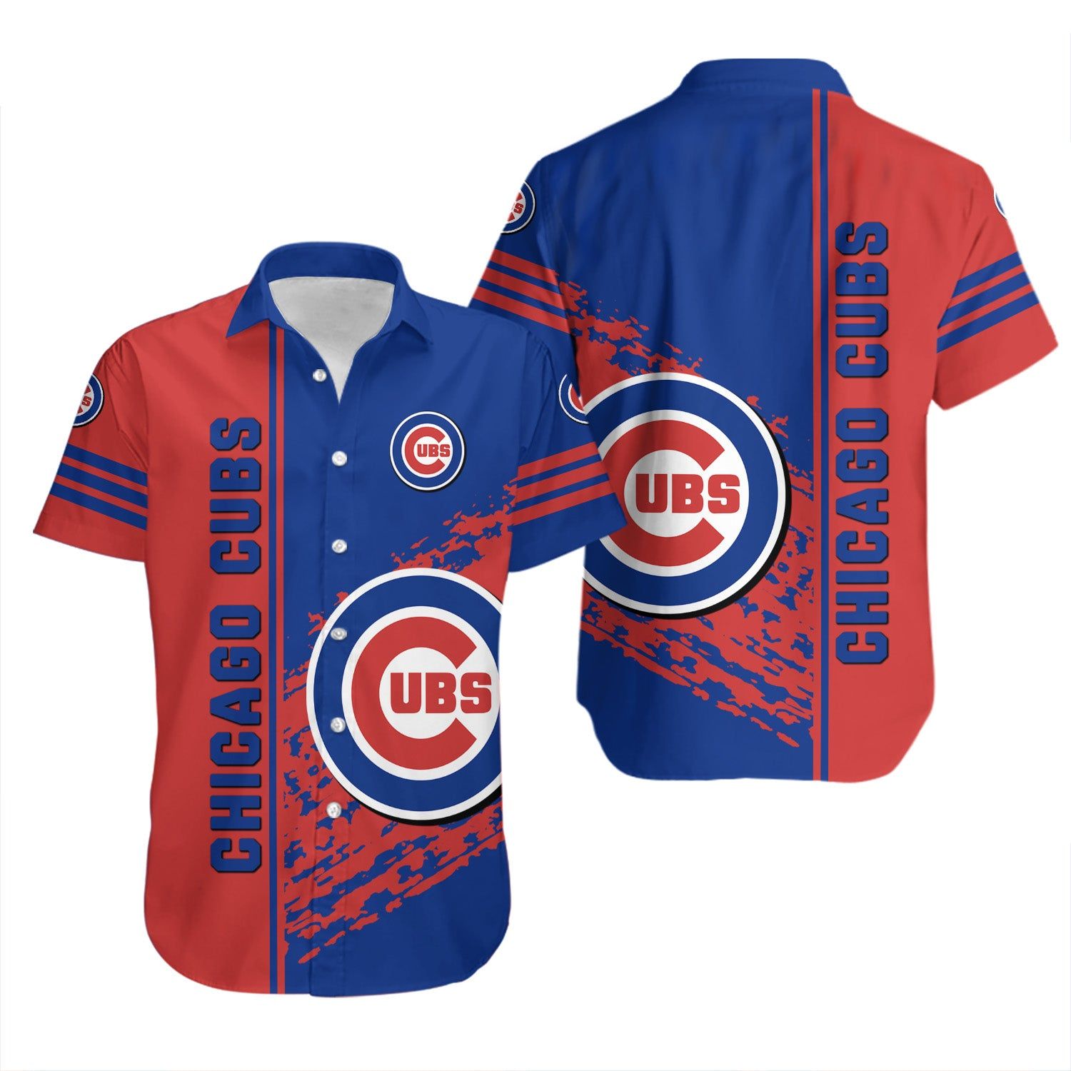 Chicago Cubs Hawaiian Shirt Quarter Style MLB
