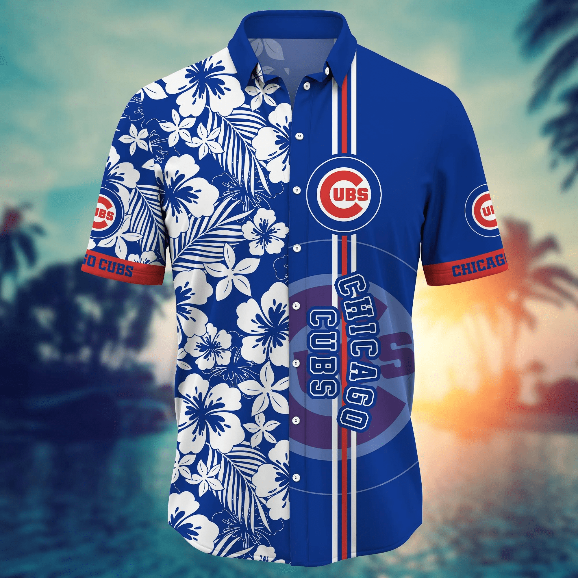 Chicago Cubs MLB Hawaiian Shirt Campingtime Aloha Shirt Chicago Cubs MLB Hawaiian Shirt Campingtime Aloha Shirt
