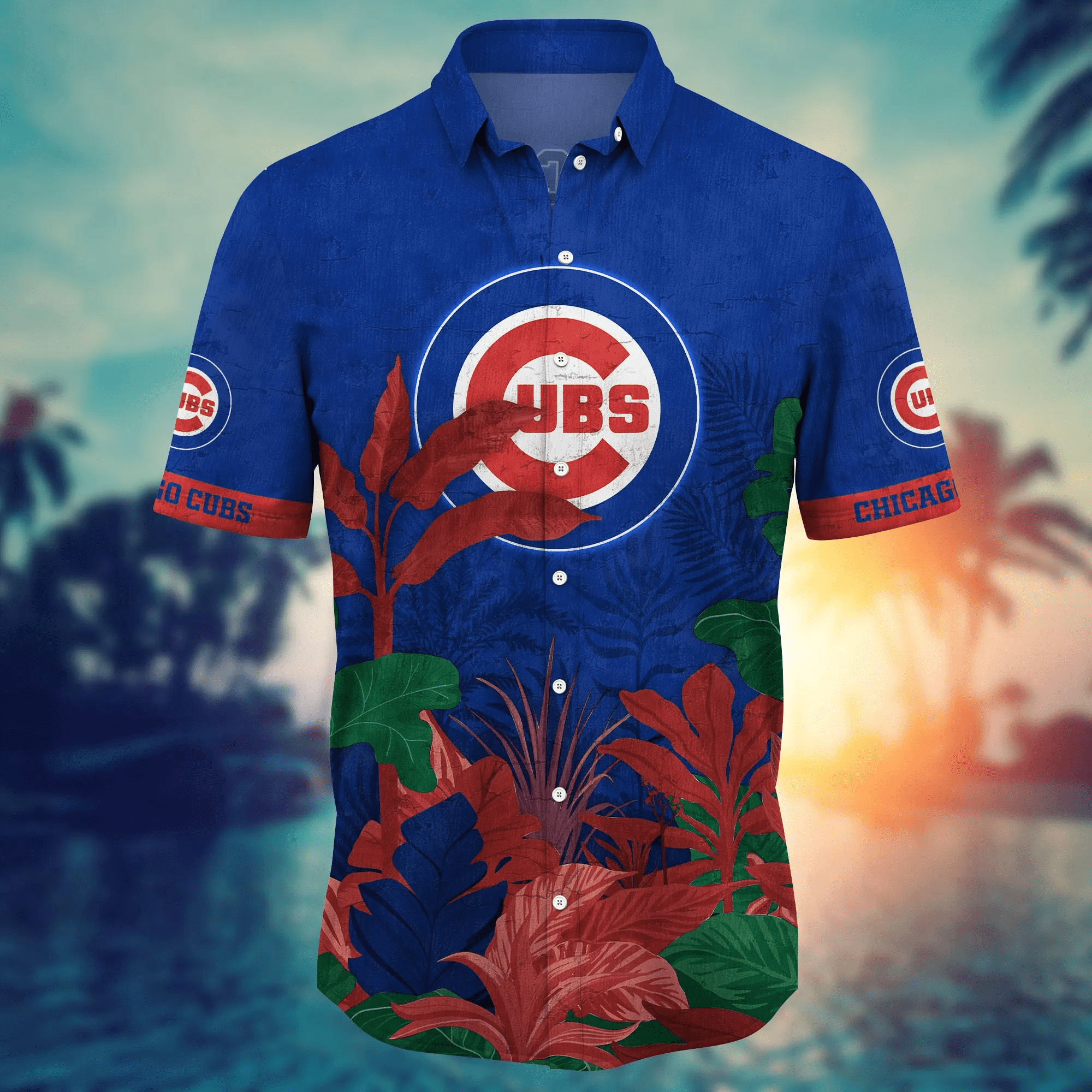 Chicago Cubs MLB Hawaiian Shirt Lush Greenery Aloha Shirt Chicago Cubs MLB Hawaiian Shirt Lush Greenery Aloha Shirt