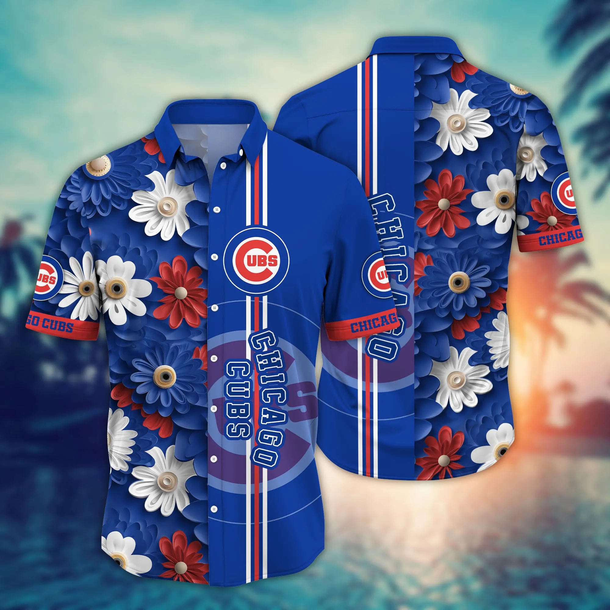 Chicago Cubs MLB Hawaiian Shirt Sunlight Aloha Shirt
