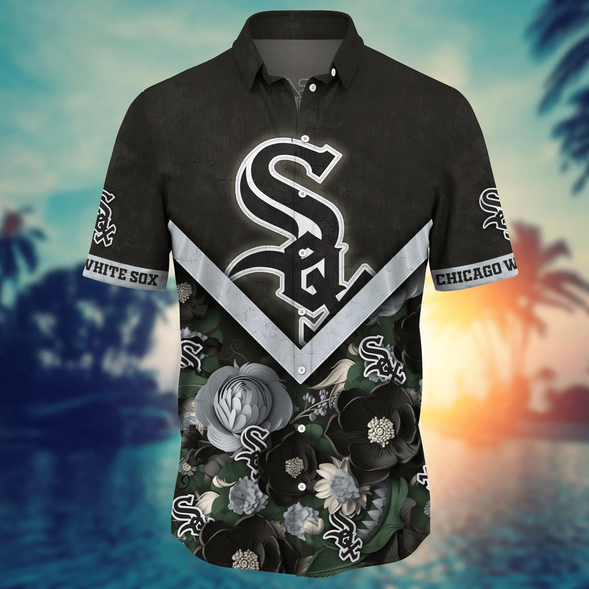 Chicago White Sox MLB Hawaiian Shirt Custom Ice-Cold Drinks Aloha Shirt Chicago White Sox MLB Hawaiian Shirt Custom Ice-Cold Drinks Aloha Shirt
