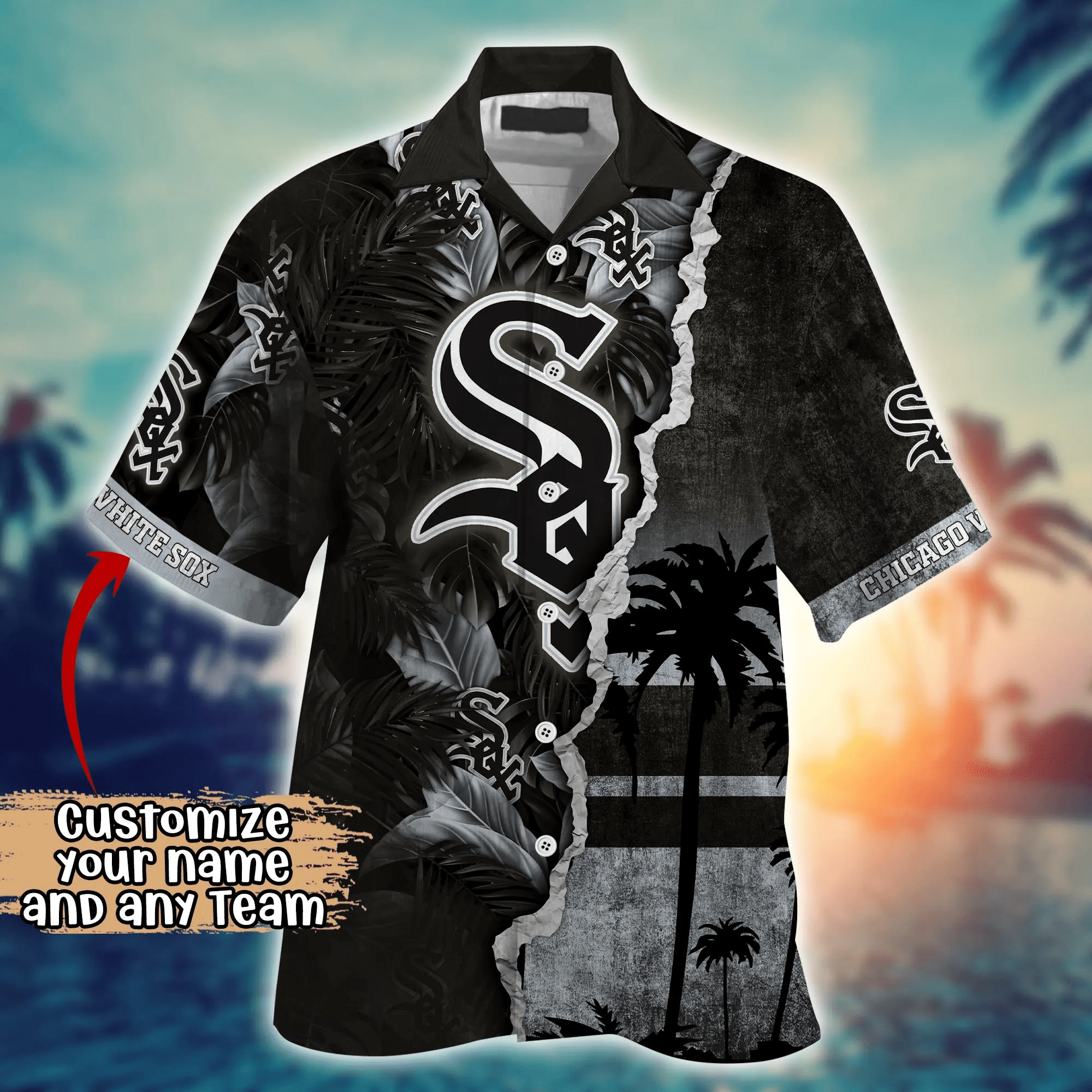 Chicago White Sox MLB Hawaiian Shirt Custom Summer Nights Aloha Shirt Chicago White Sox MLB Hawaiian Shirt Custom Summer Nights Aloha Shirt